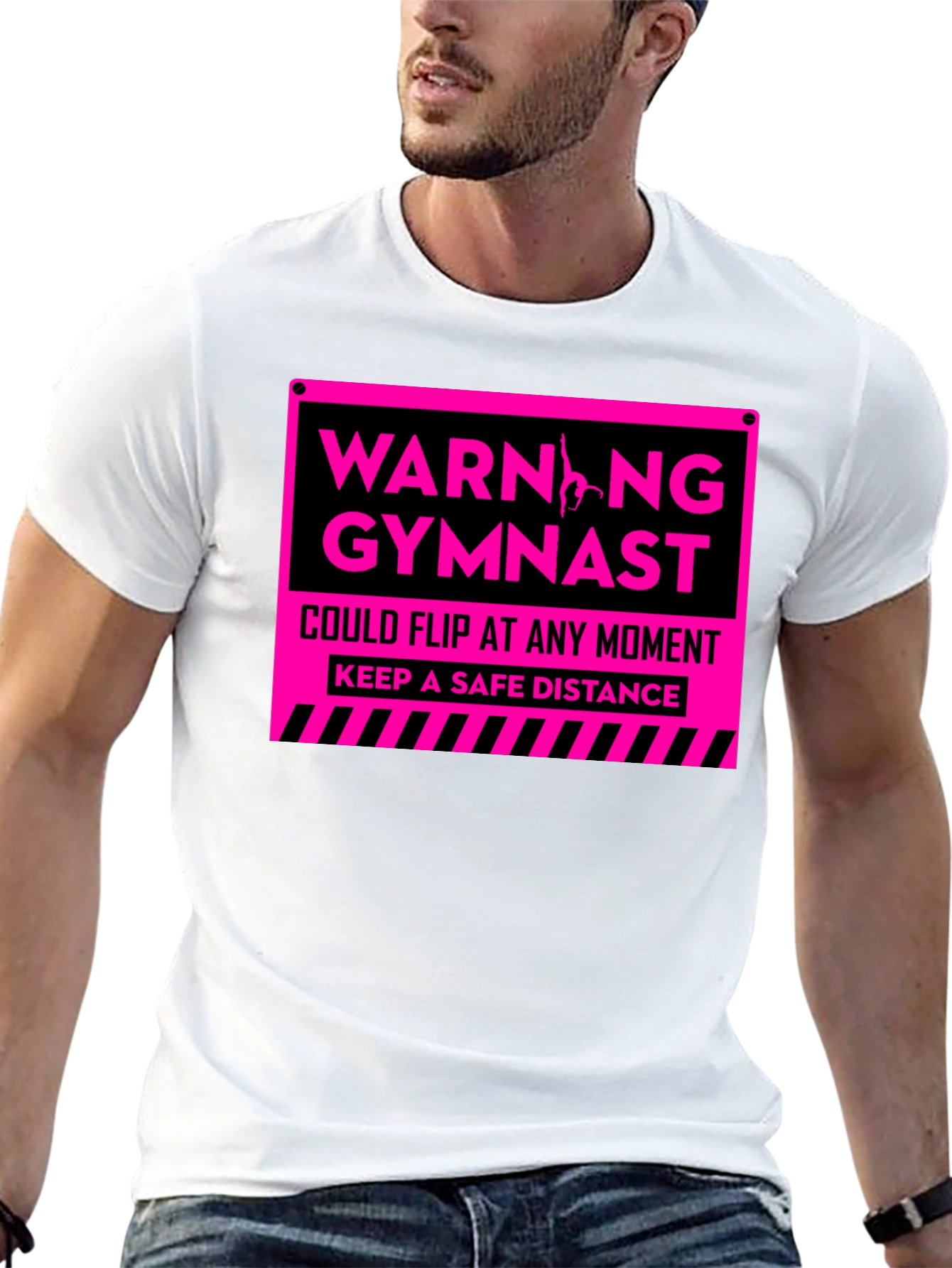 Warning Gymnast T-Shirt - Keep a Safe Distance - 13