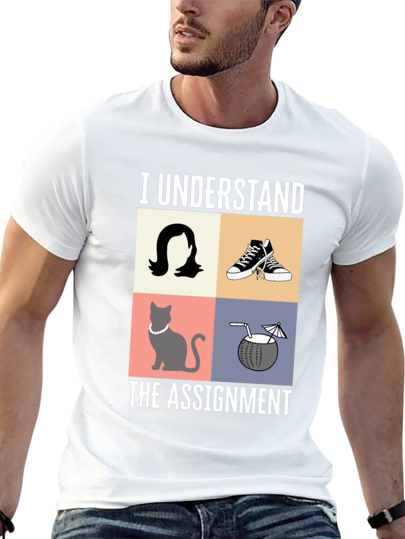 Black I Understand the Assignment Graphic T-Shirt view 13
