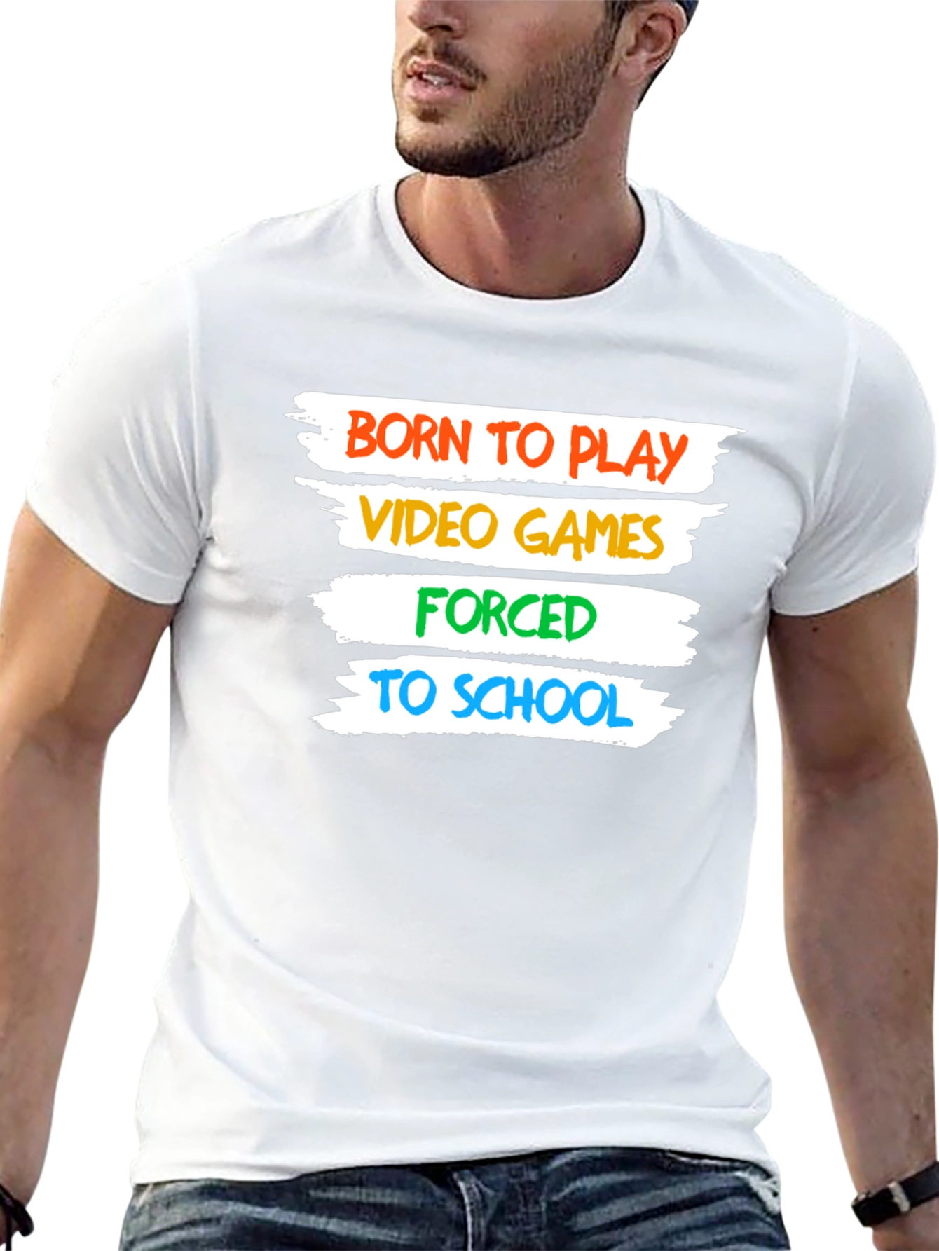 Born to Play Video Games T-Shirt - Gamer Style - 13