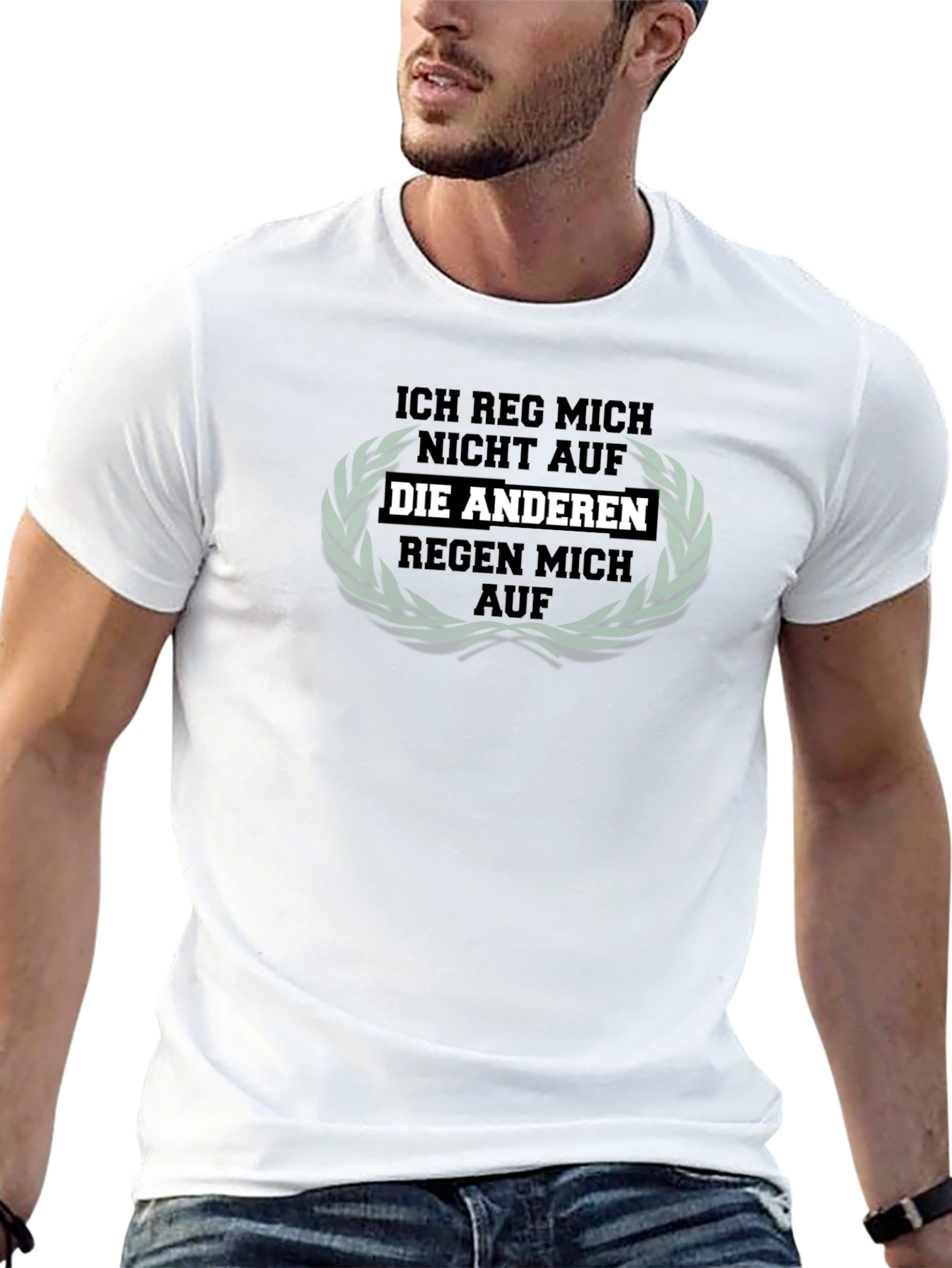 Black Sarcastic German T-Shirt - Die Anderen Regen Mich Auf view 13