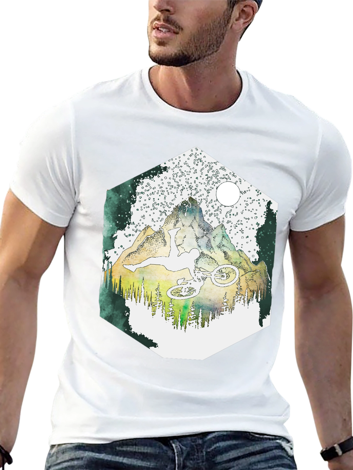 Black Mountain Biker Graphic Tee - Adventure Ready! view 13
