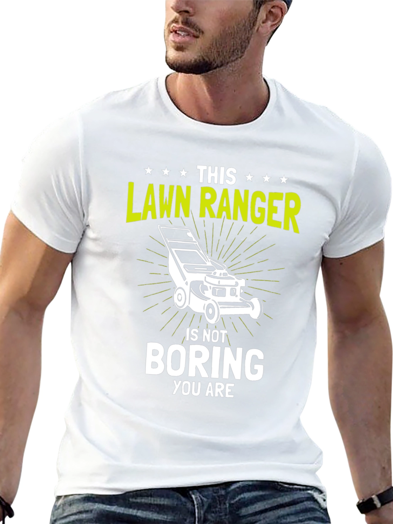 Black Lawn Ranger T-Shirt - Funny Landscaping Tee view 13