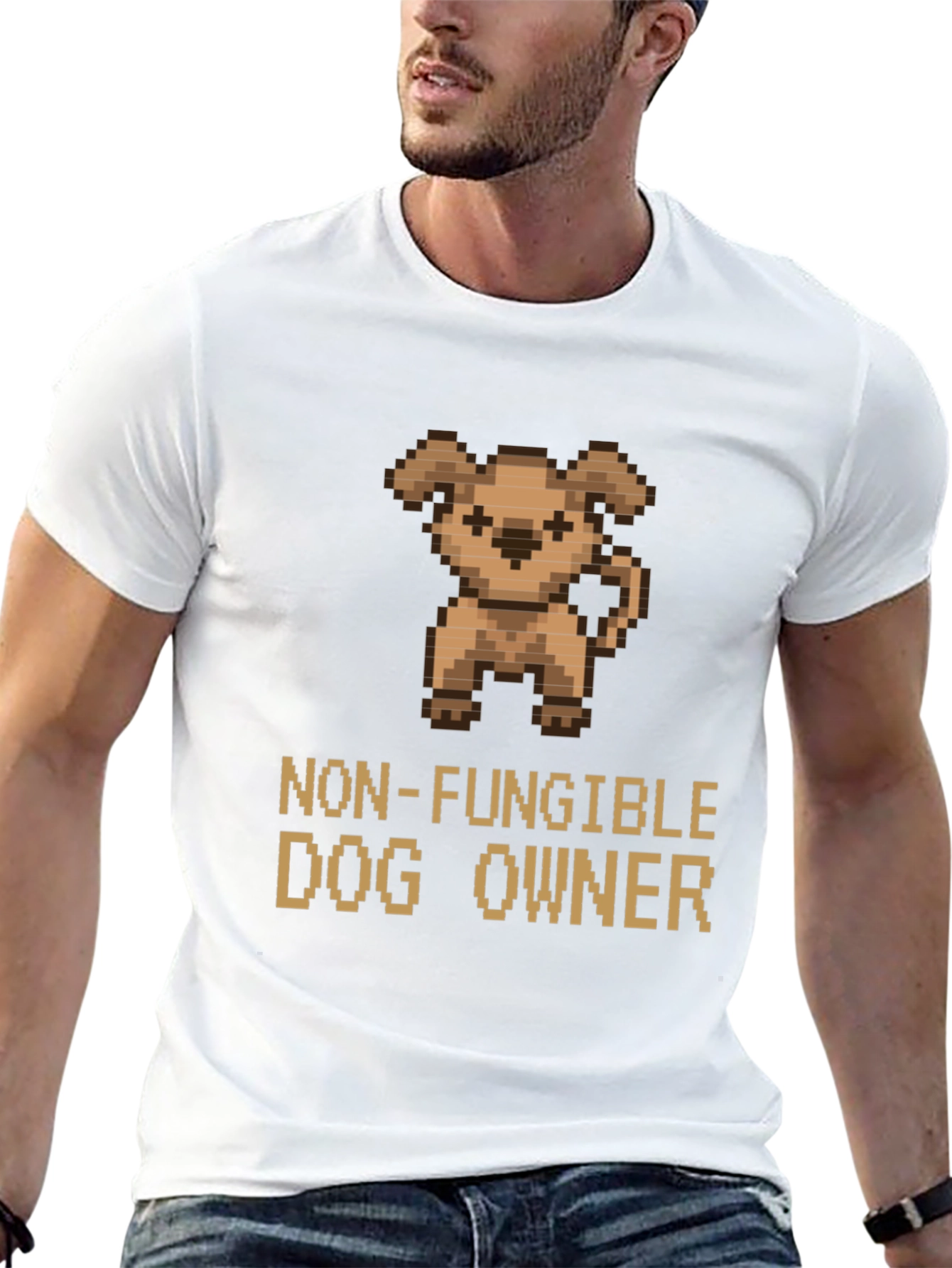 Black Non-Fungible Dog Owner Graphic T-Shirt view 13