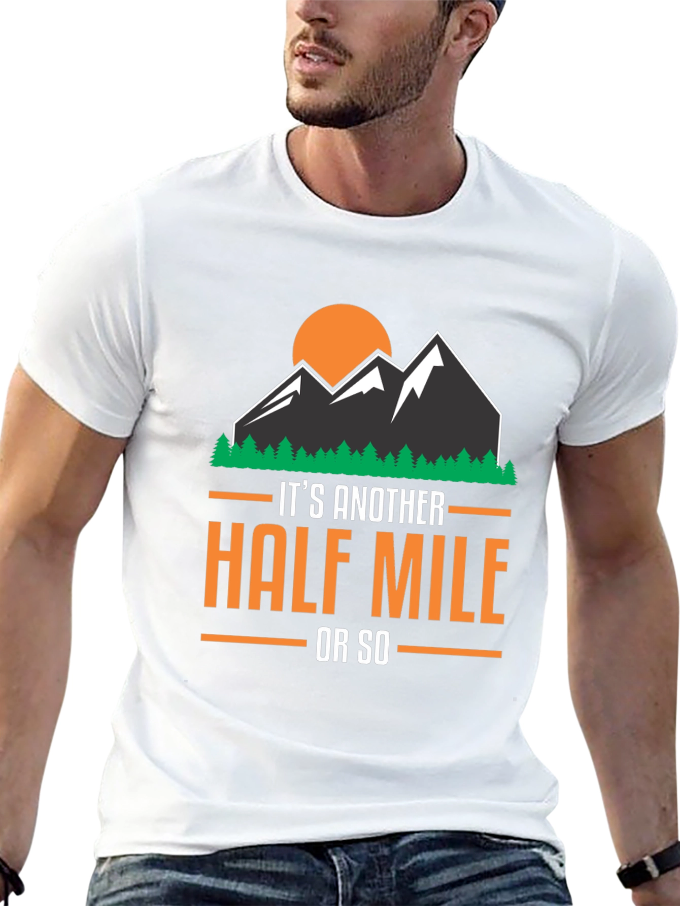 Black Hiking T-Shirt: Another Half Mile view 13