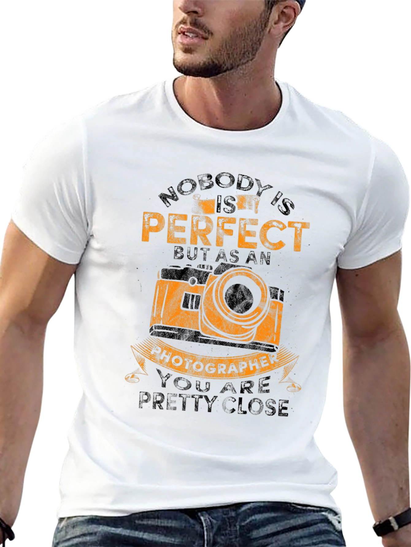Black Photographer T-Shirt - Nobody's Perfect view 13