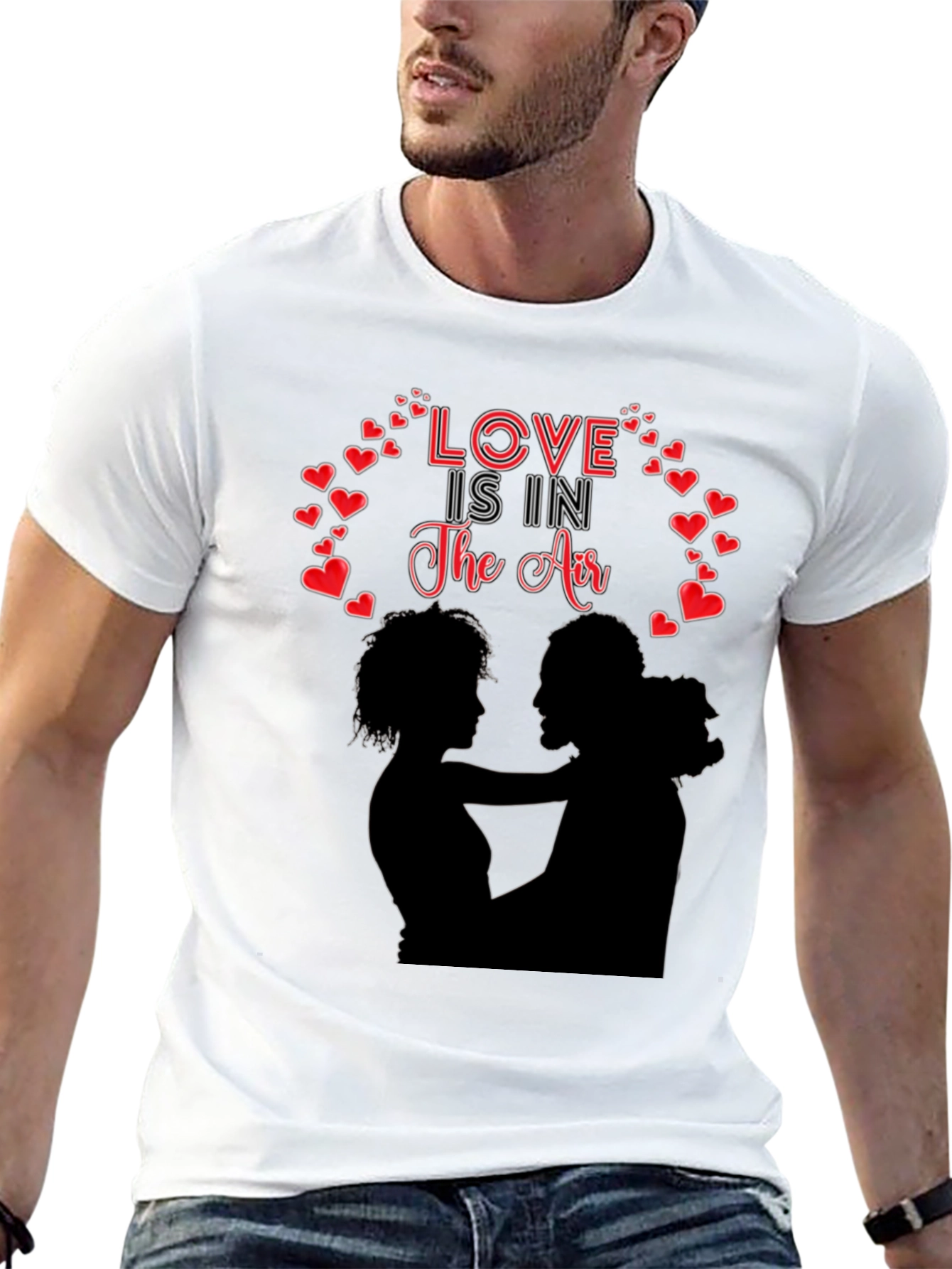 Black Love is in the Air Graphic T-Shirt view 13