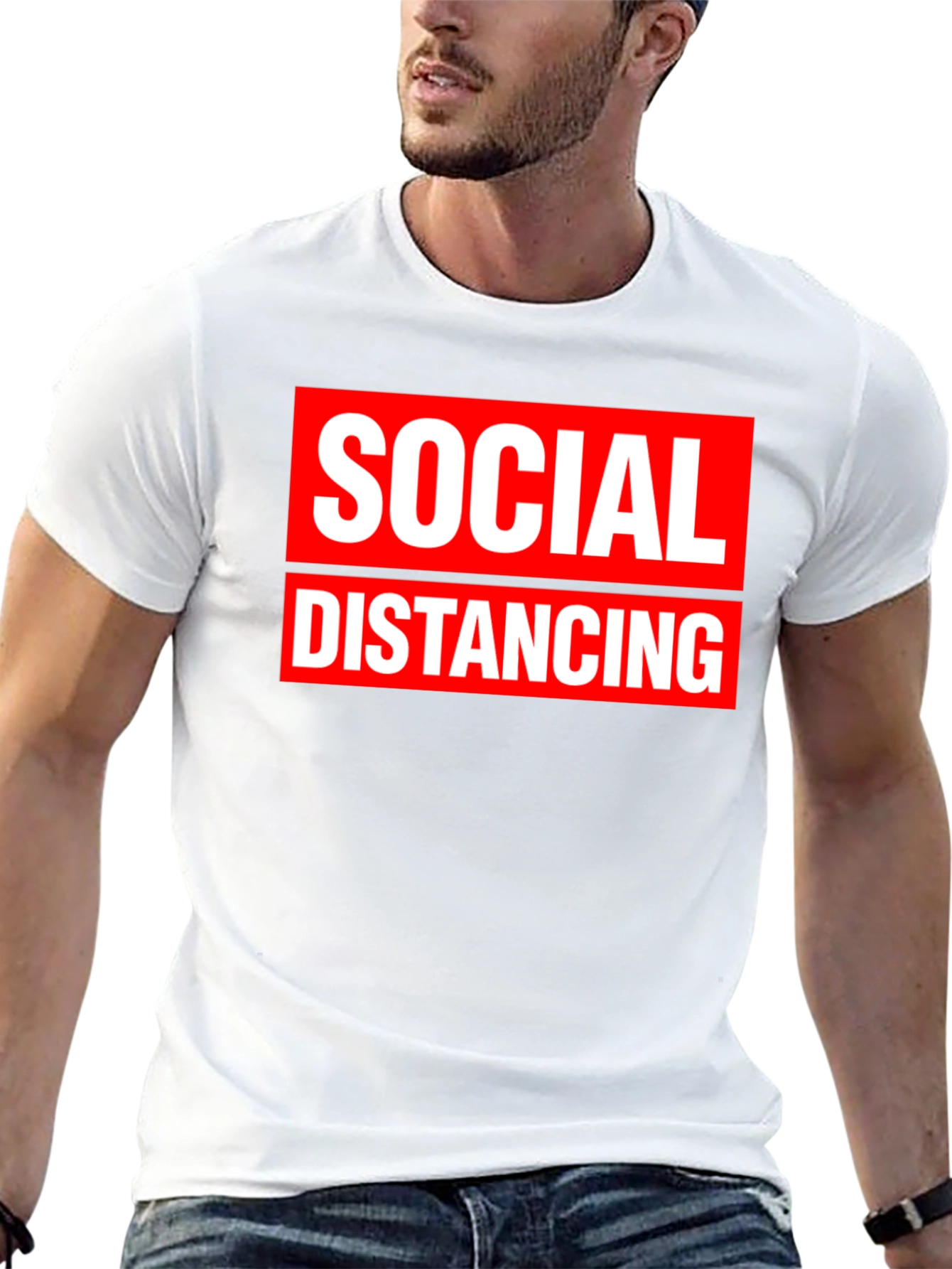 Social Distancing Graphic Tee - Black - 13