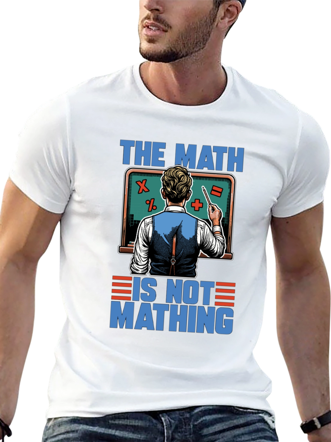 Black The Math is Not Mathing T-Shirt view 13