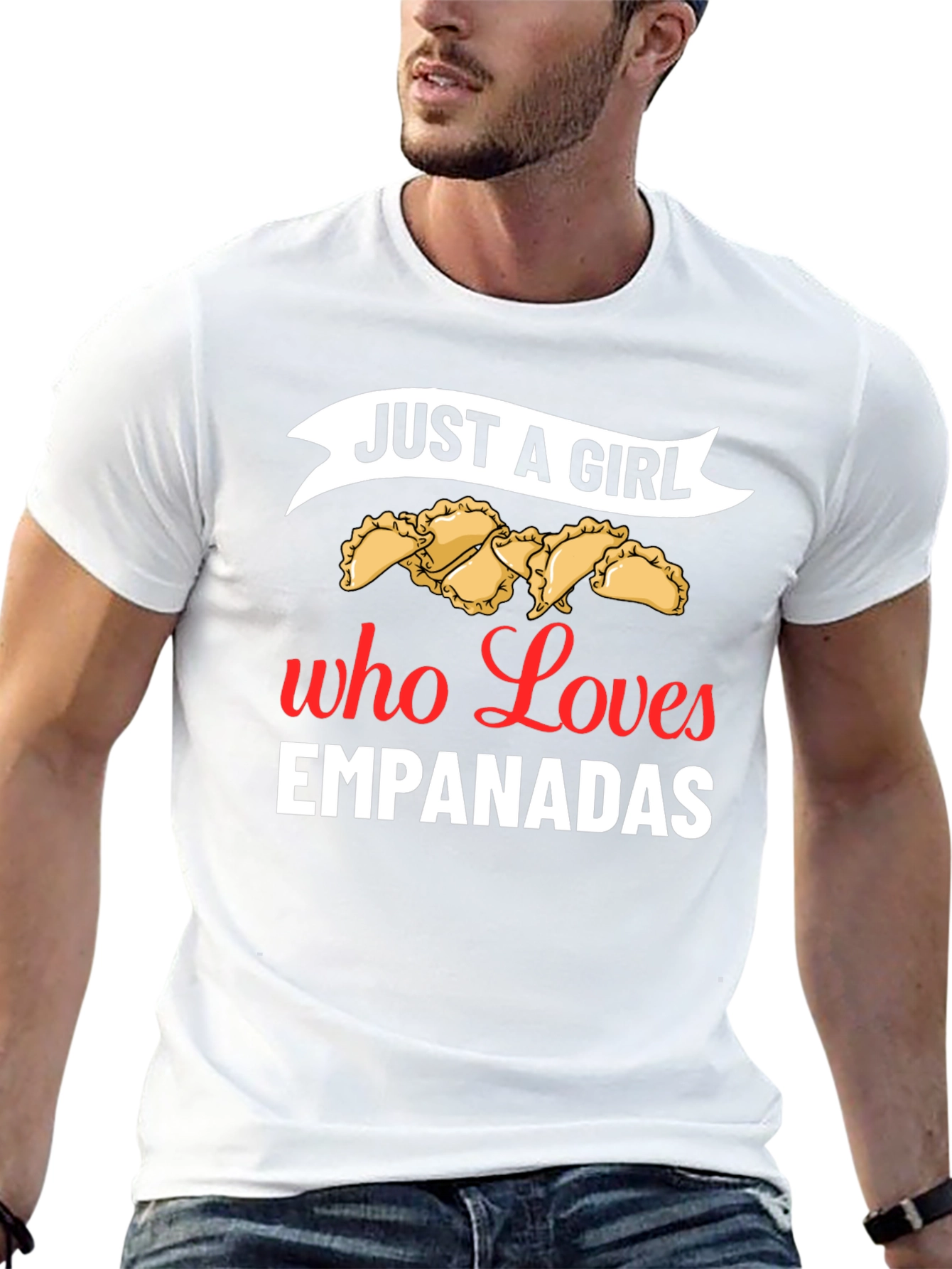 Black Just a Girl Who Loves Empanadas T-Shirt view 13
