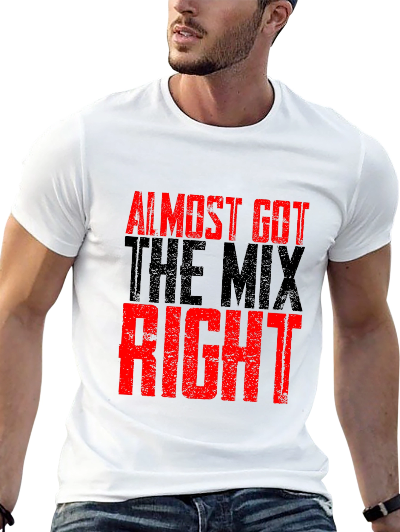 Black Almost Got The Mix Right Graphic T-Shirt view 13