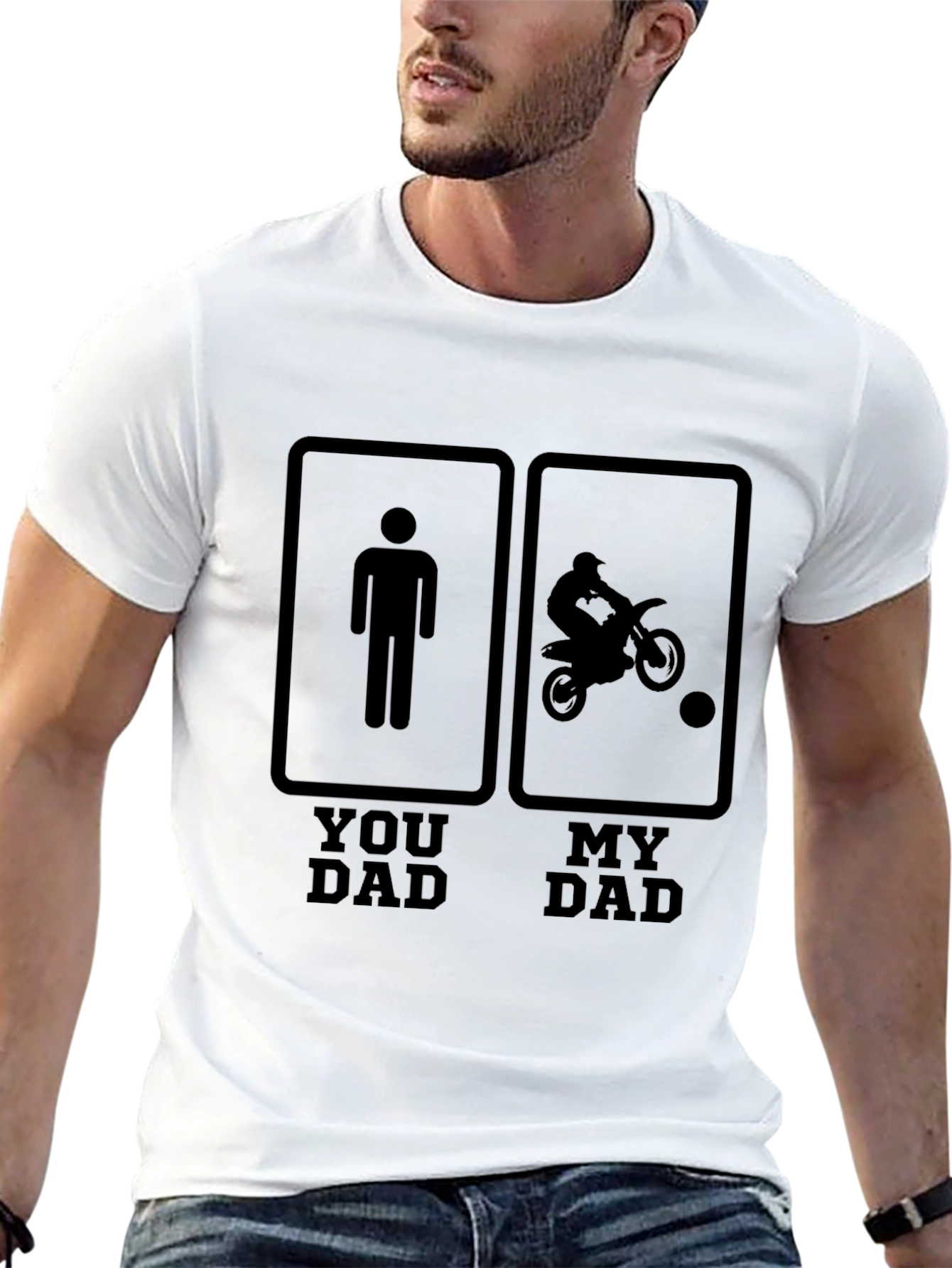 Black You Dad My Dad T-Shirt - Motocross Father's Day Tee view 13