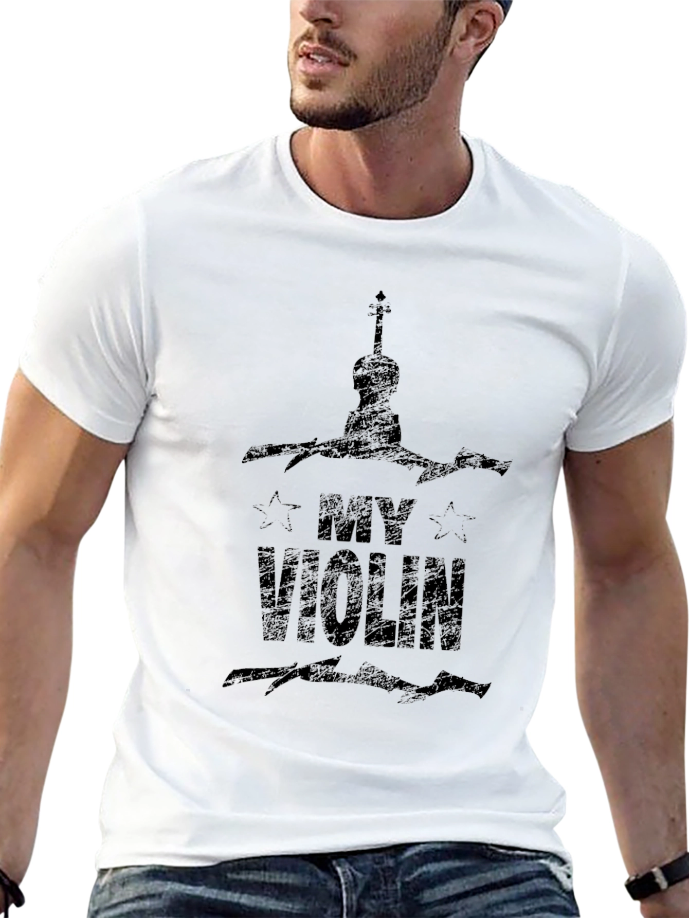 Black My Violin Black T-Shirt - Music Lover Tee view 13