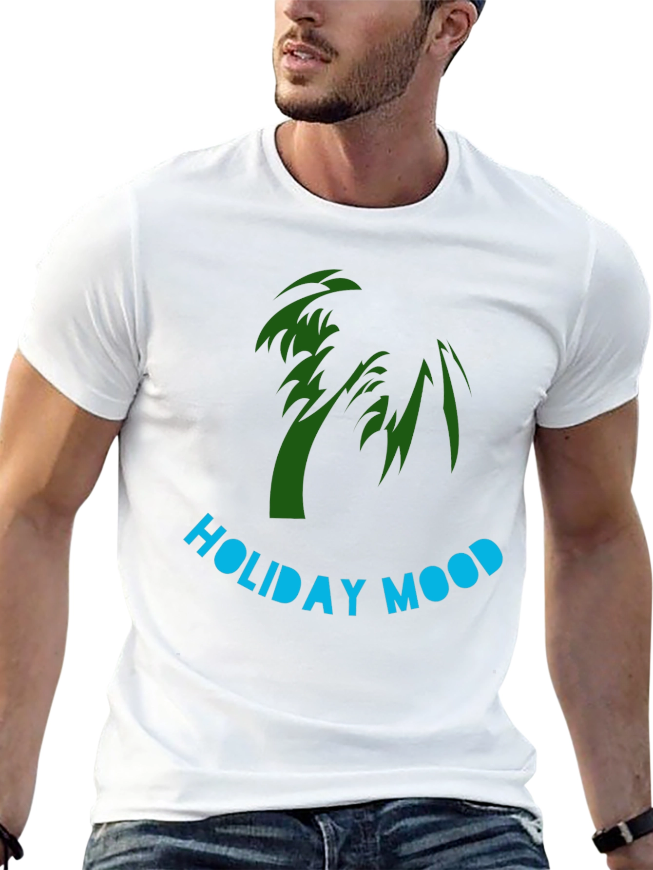 Black Holiday Mood Graphic Tee view 13