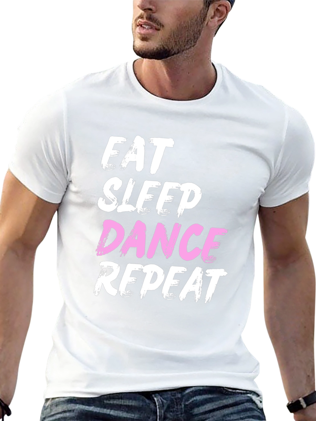 Black Eat Sleep Dance Repeat Graphic Tee view 13