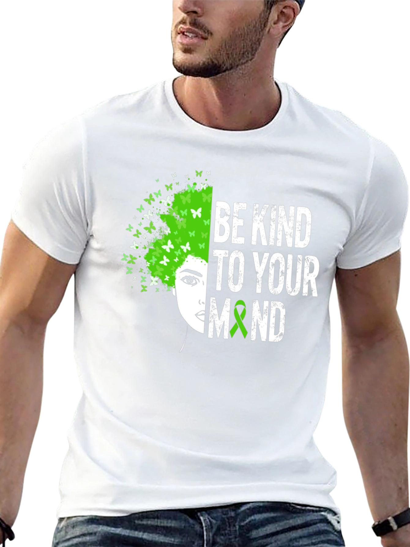 Black Be Kind To Your Mind T-Shirt - Mental Health Awareness Tee view 13