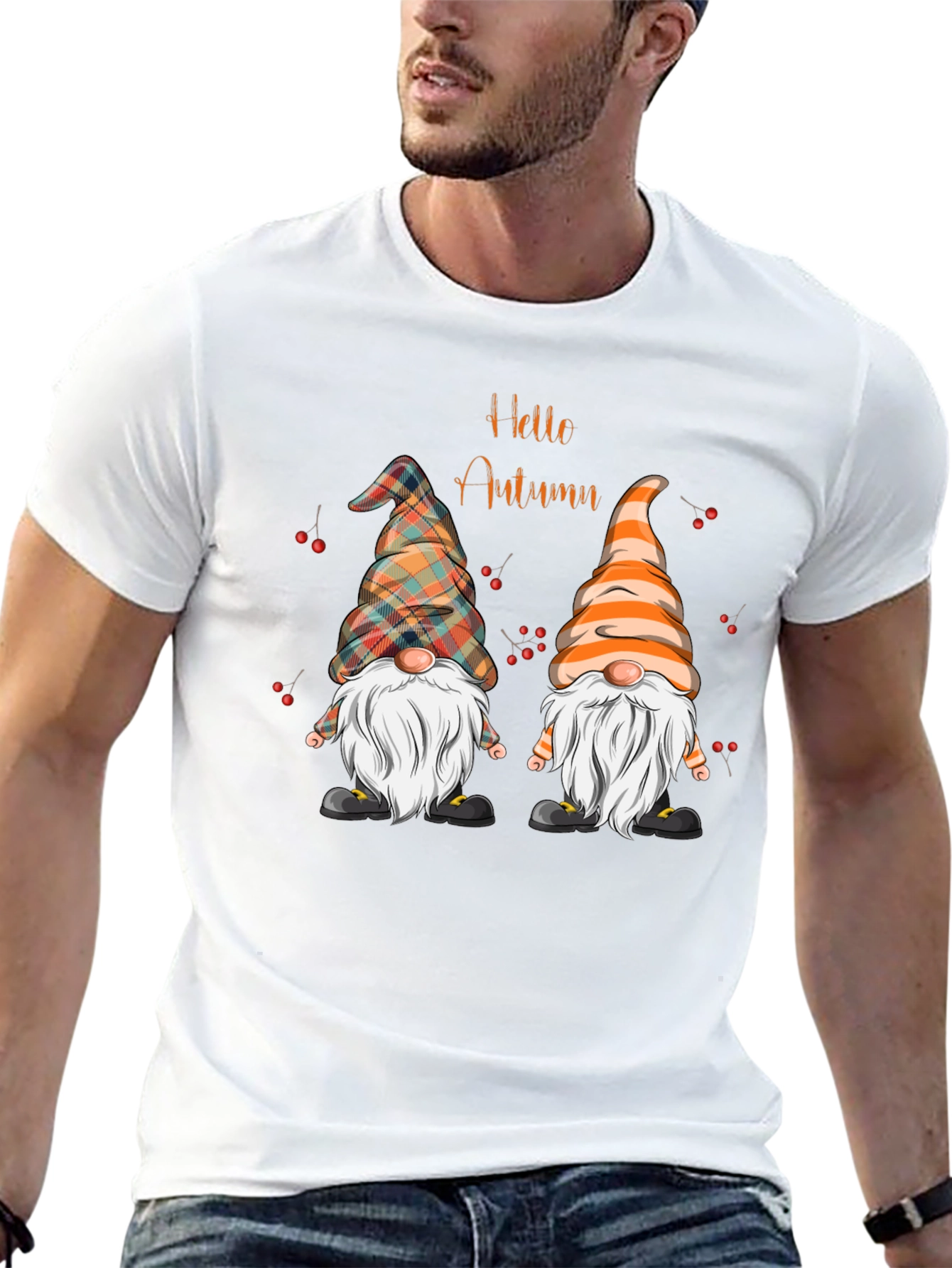 Hello Autumn Gnomes Graphic Tee - 13
