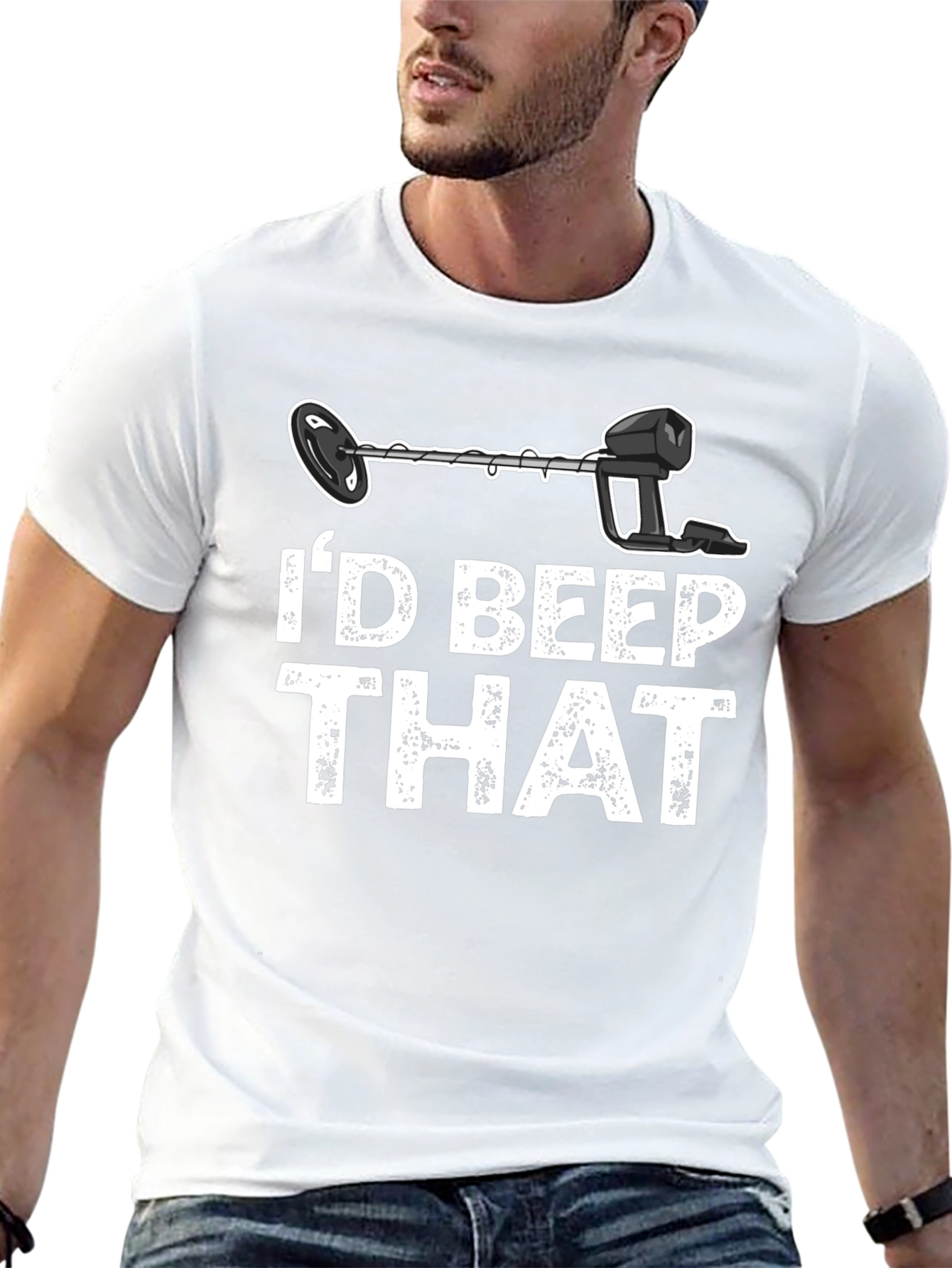 Black I'd Beep That T-Shirt view 13