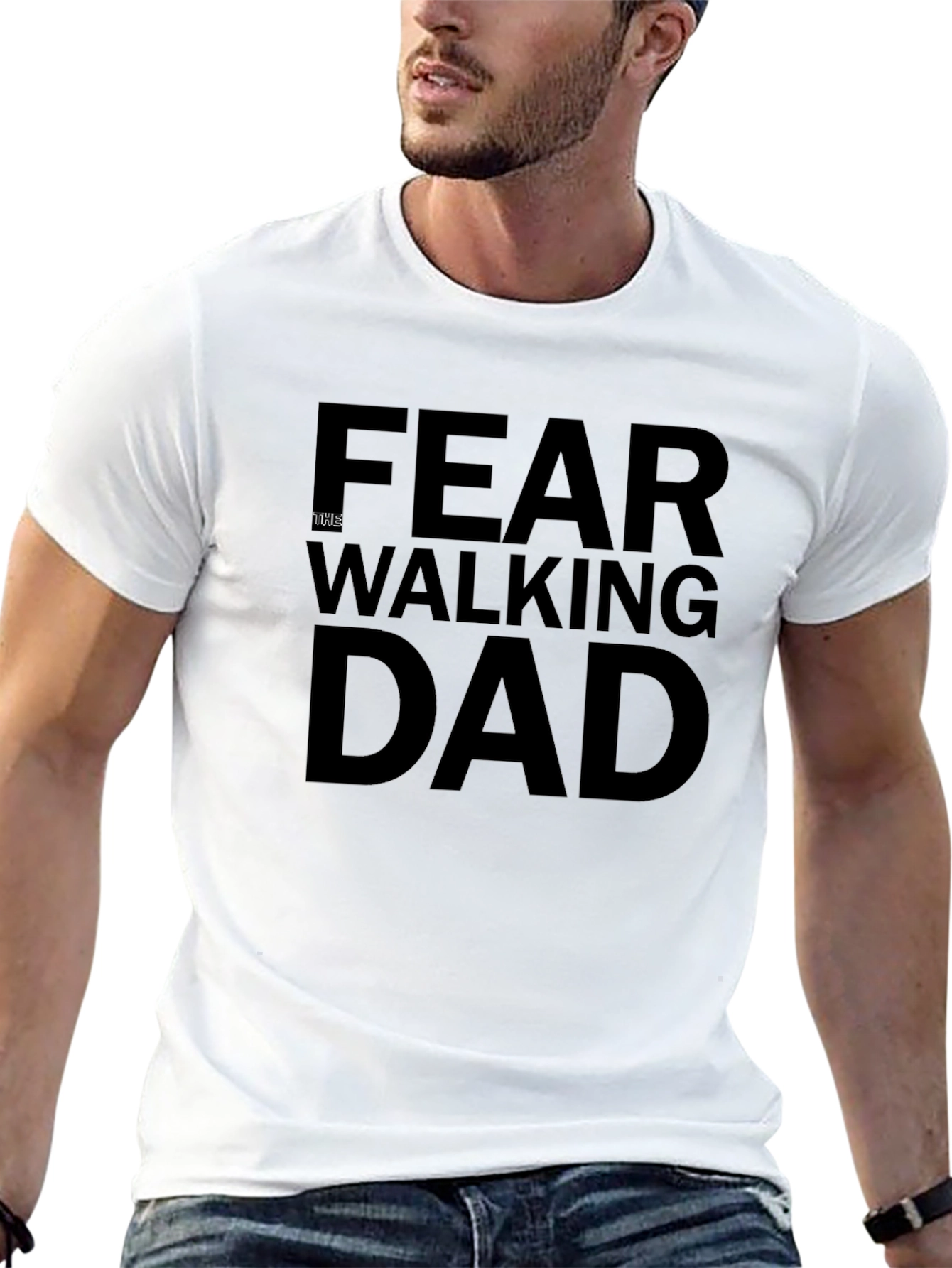Black Fear The Walking Dad Black T-Shirt view 13