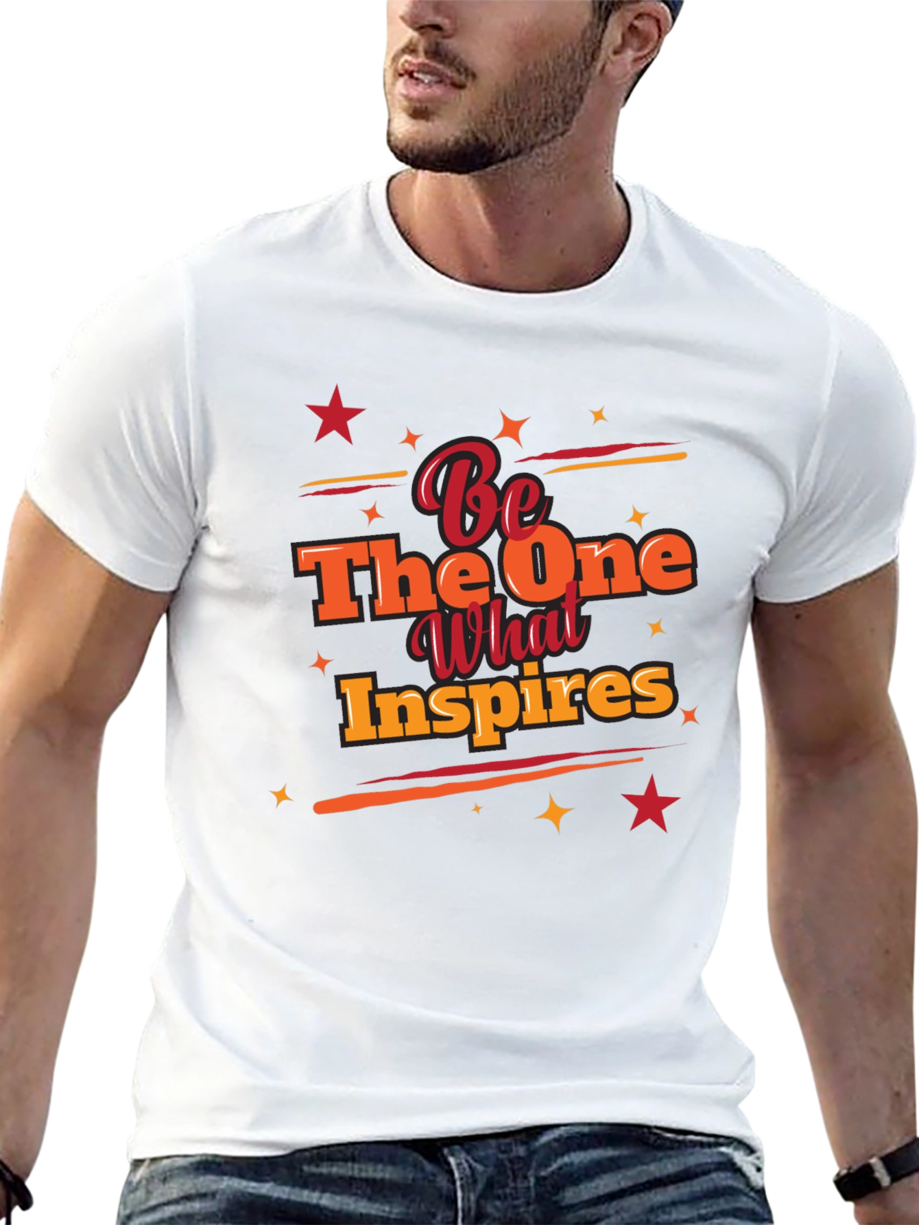 Black Inspirational Graphic Tee - Be The One What Inspires view 13