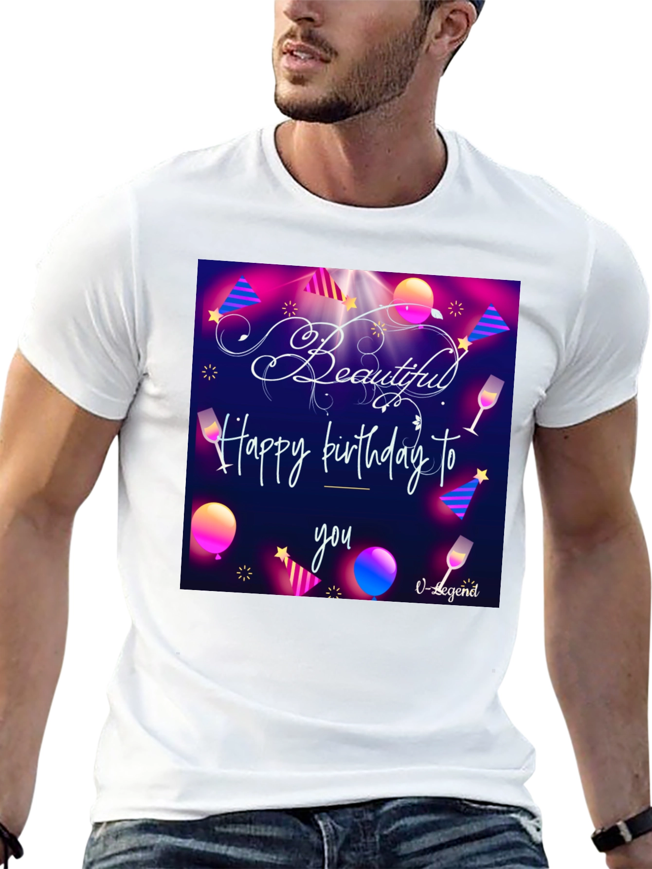 Black Beautiful Birthday T-Shirt view 13
