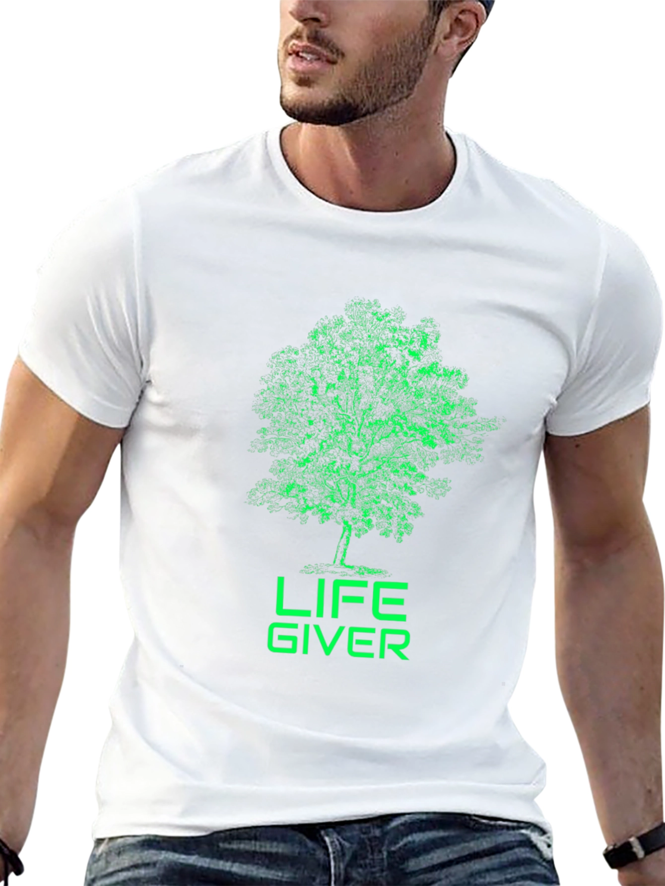 Black Life Giver Tree Graphic Tee view 13