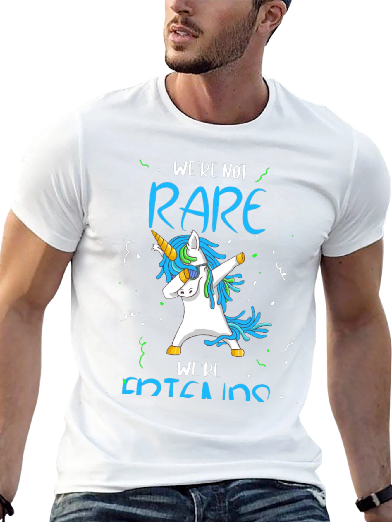 Black Unicorn Dab T-Shirt - We're Not Rare, We're Entertaining view 13