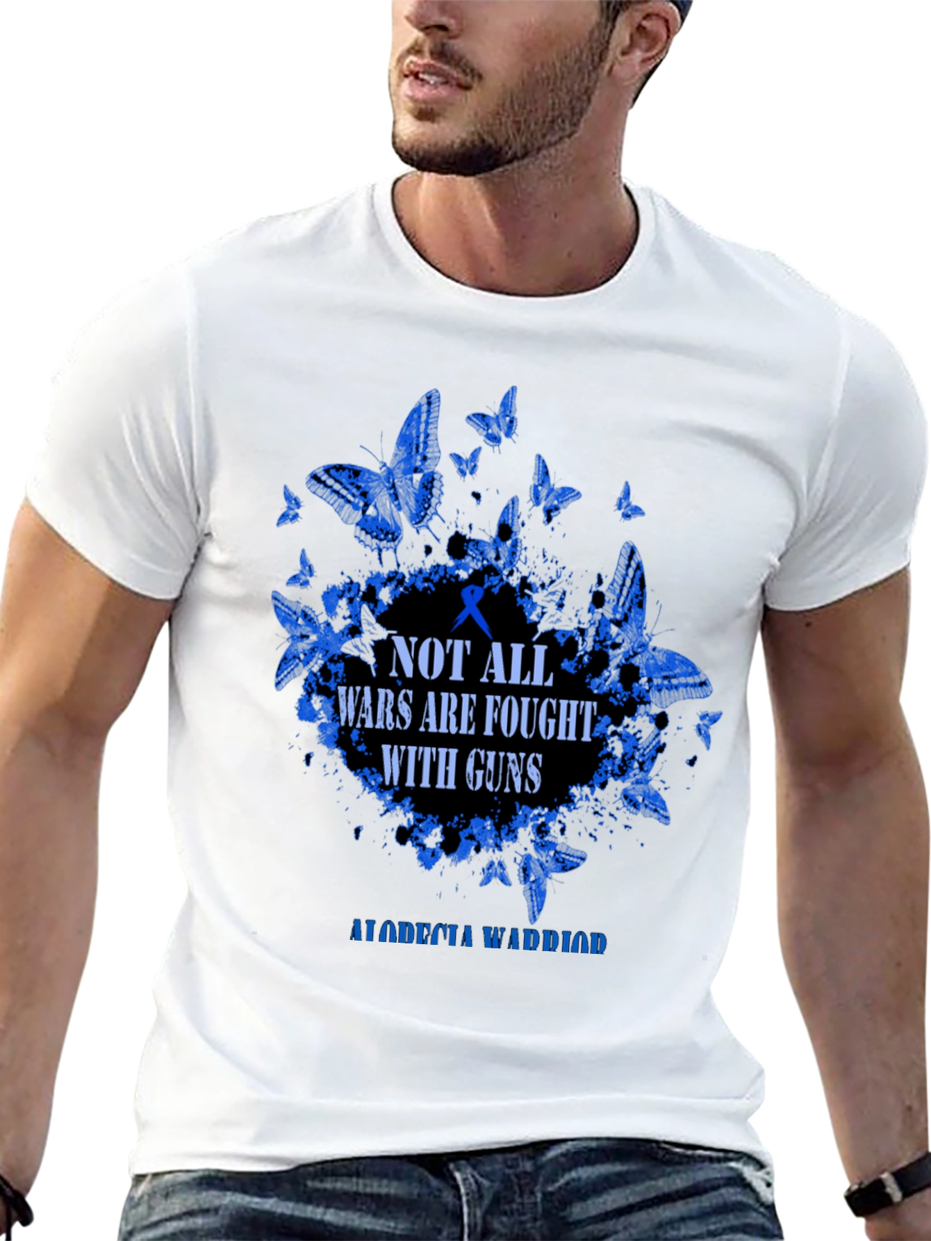 Alopecia Warrior Butterfly Graphic Tee - 13