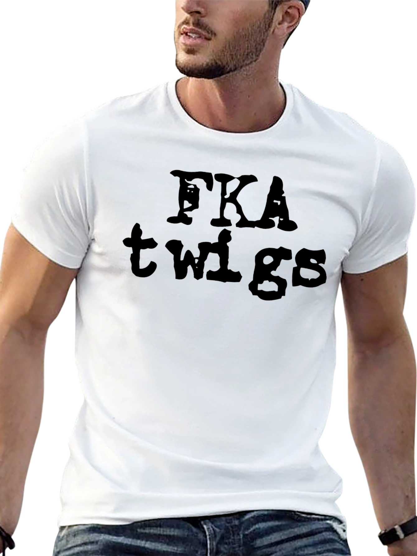 Black FKA Twigs Graphic Black T-Shirt view 13