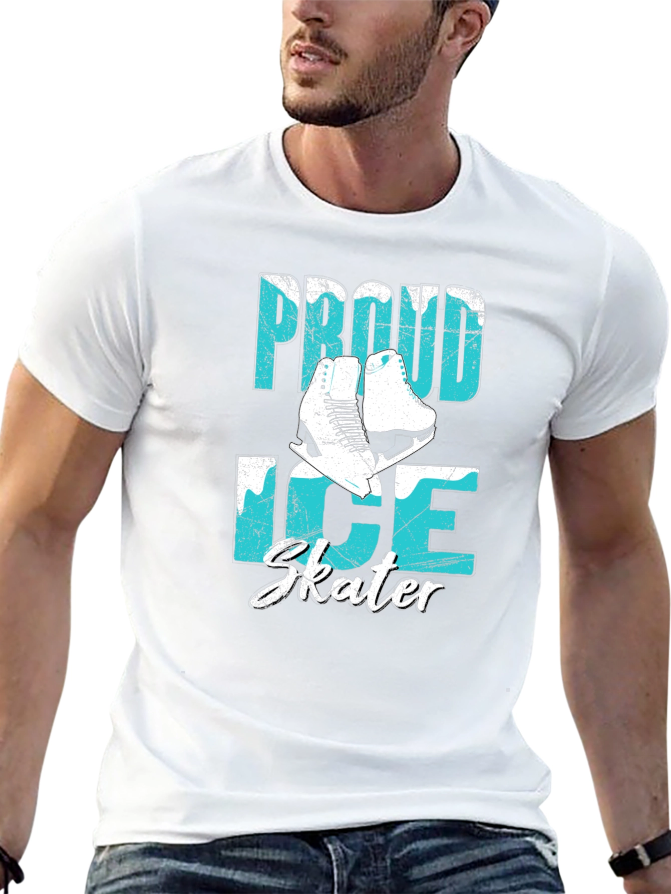 Black Proud Ice Skater Graphic T-Shirt view 13