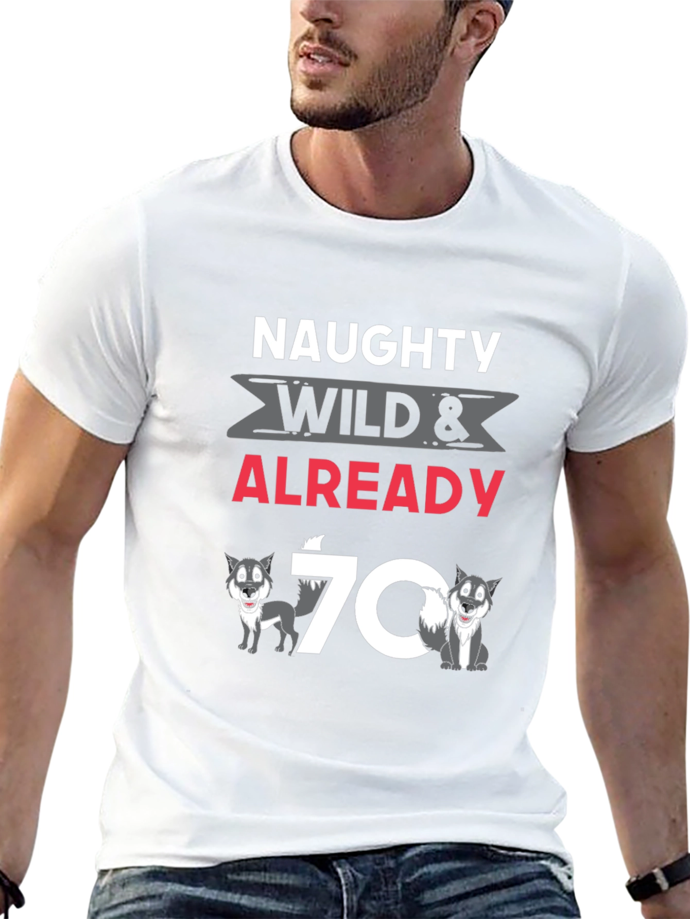 Black Naughty Wild & Already 70 T-Shirt view 13