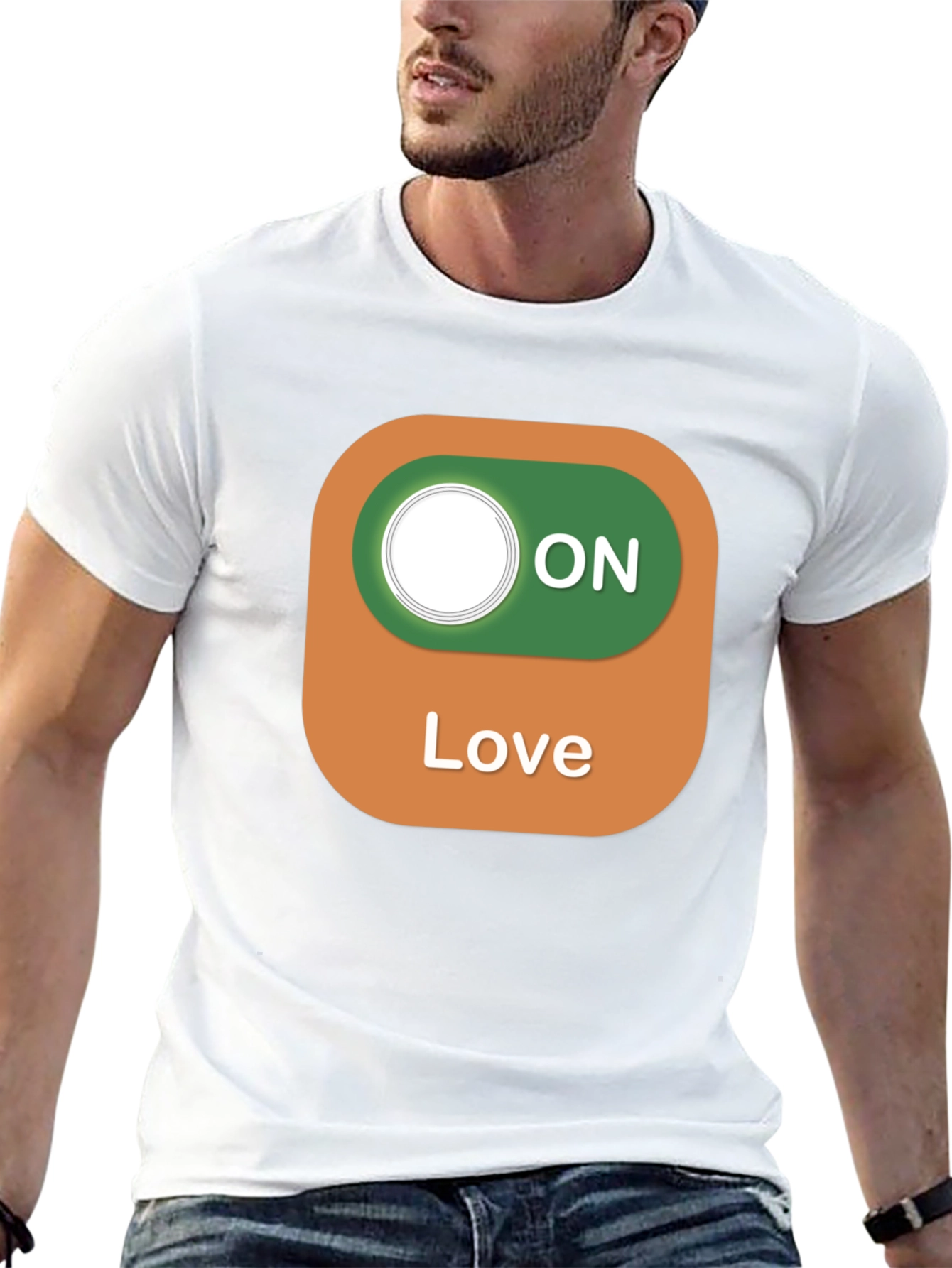 Black Love On Toggle Black T-Shirt view 13