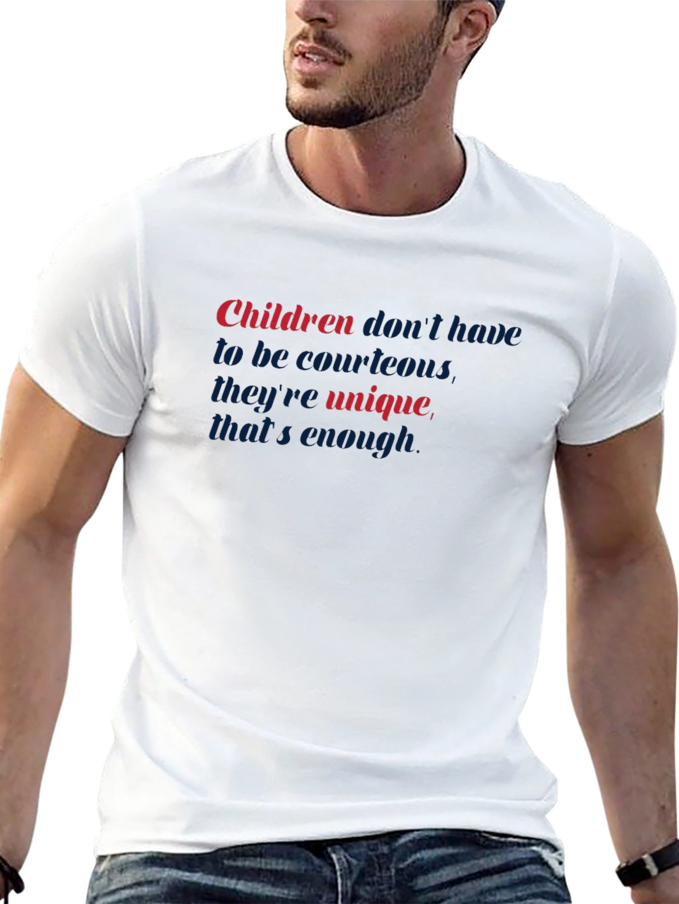 Black Unique Children's Statement Black T-Shirt view 13