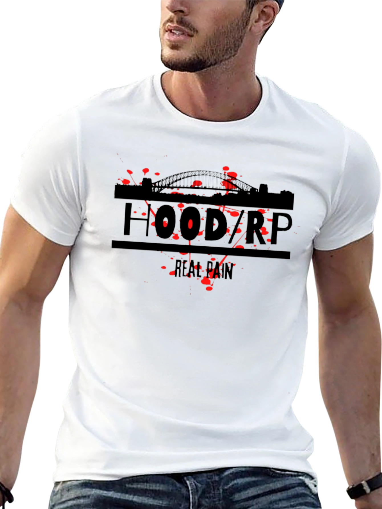 Black Hood RP Real Pain T-Shirt - Black view 13