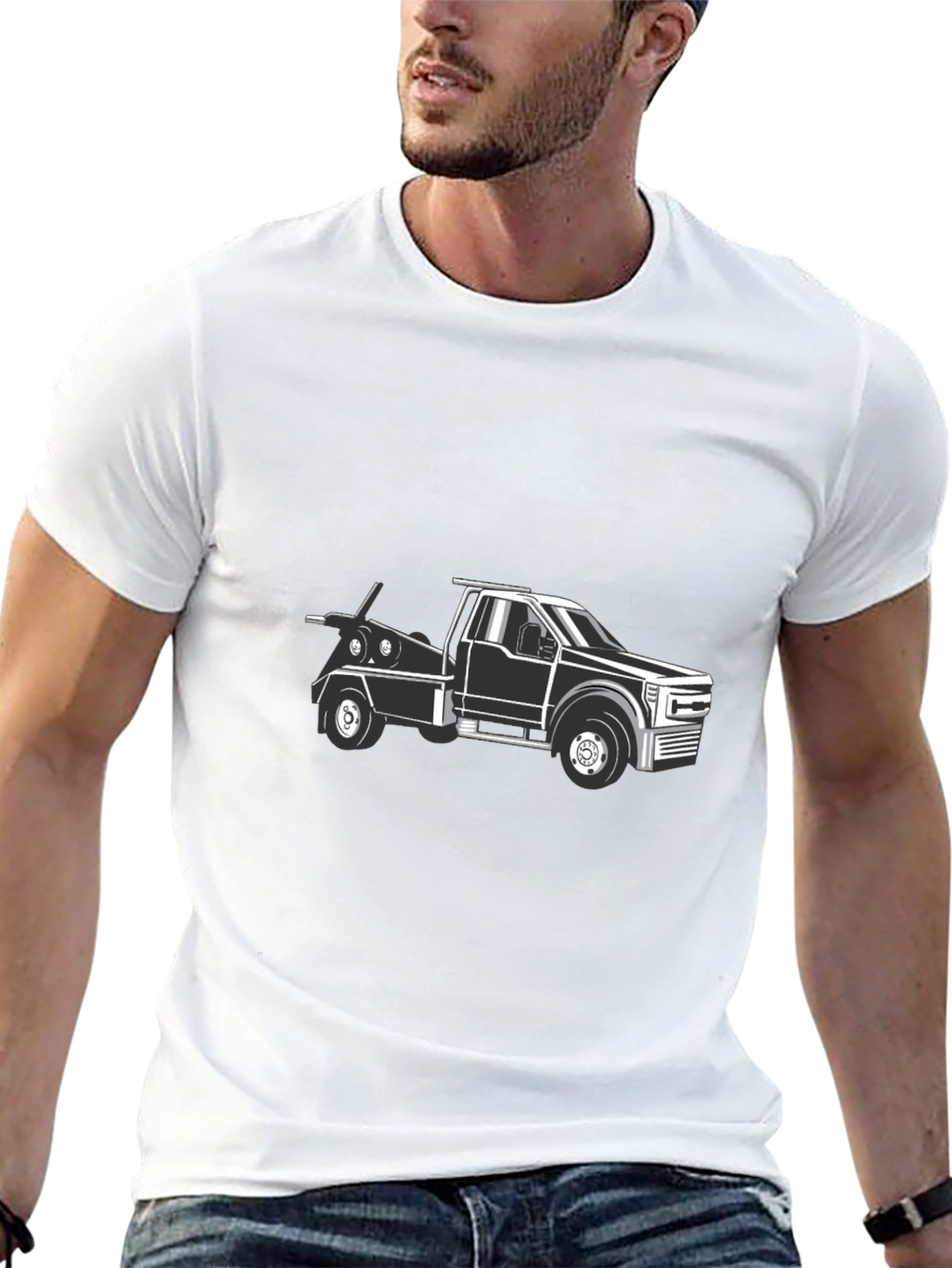 Tow Truck Graphic Tee - Cool Automotive Design - 13