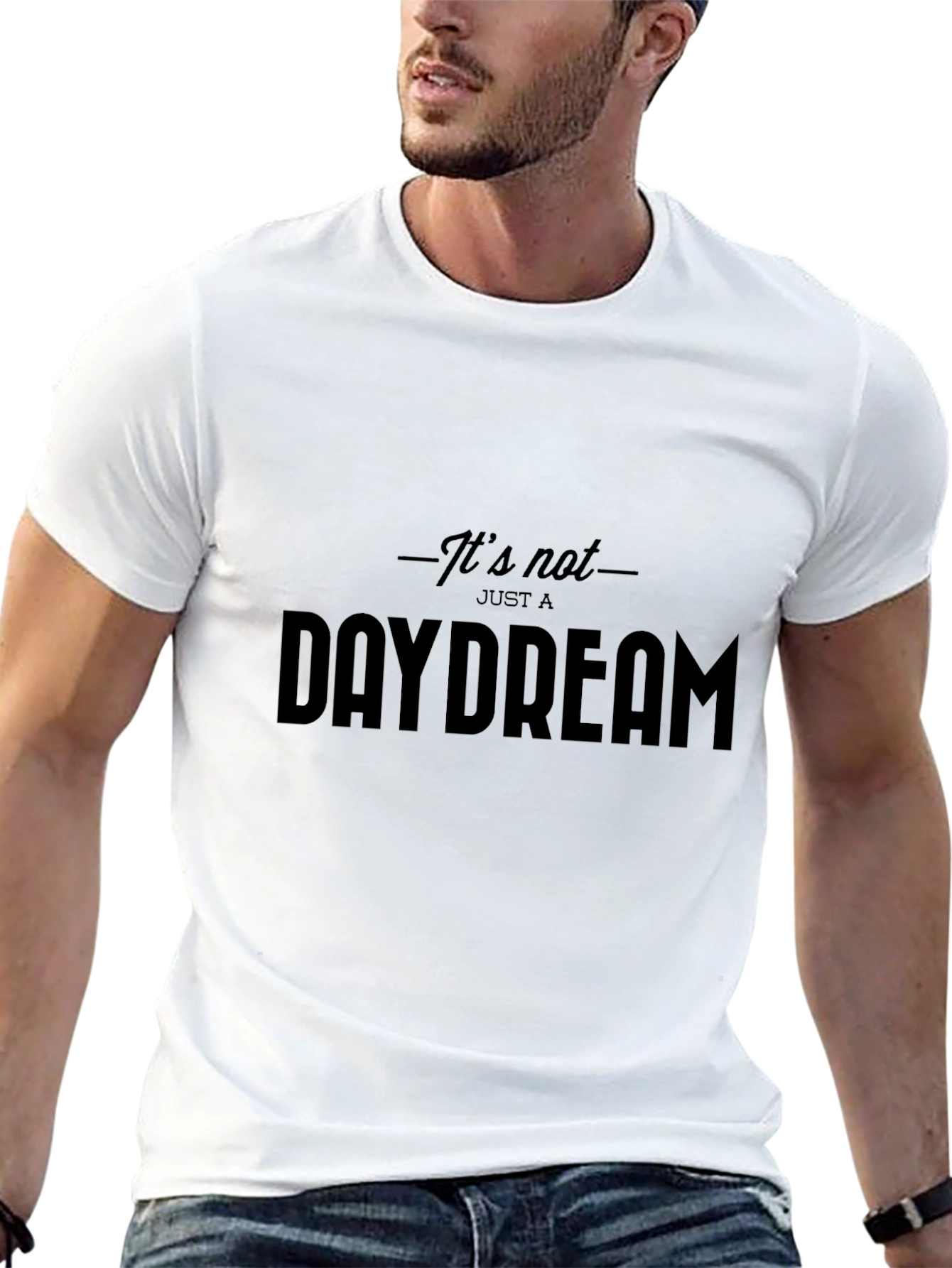 Black It's Not Just a Daydream Graphic Tee view 13