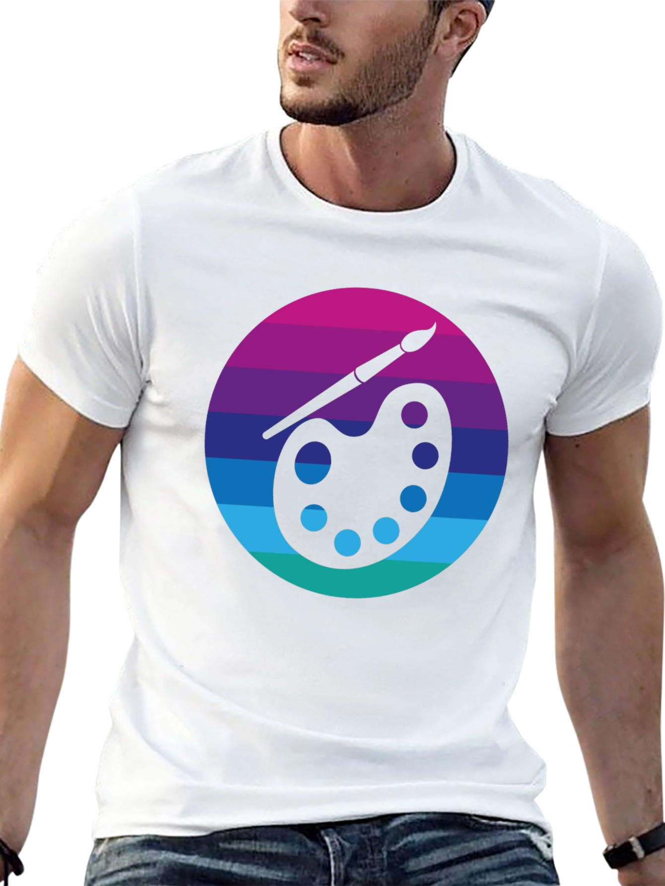 Black Artist Palette Graphic Tee - Creative Style view 13