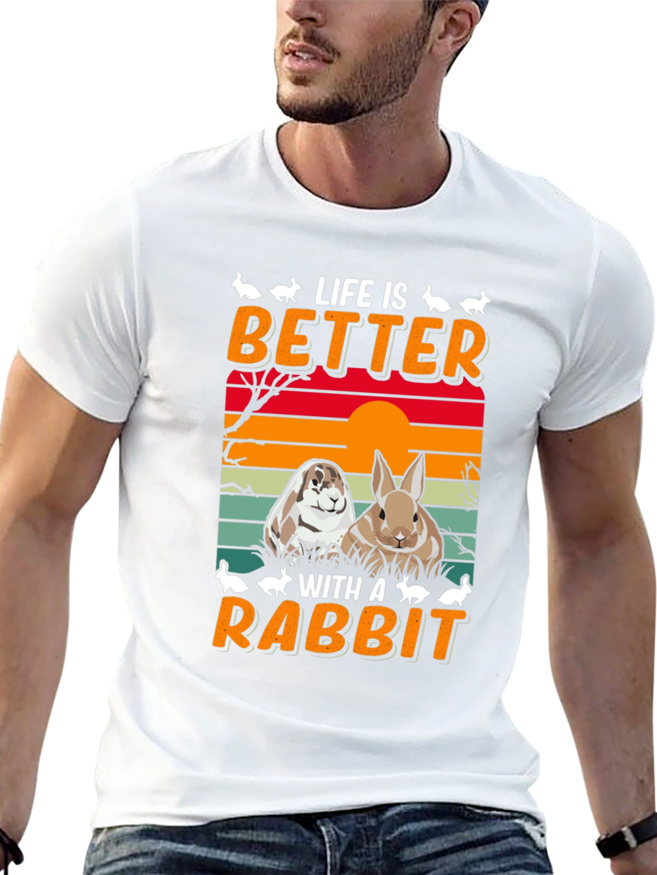 Black Life is Better With A Rabbit T-Shirt view 13