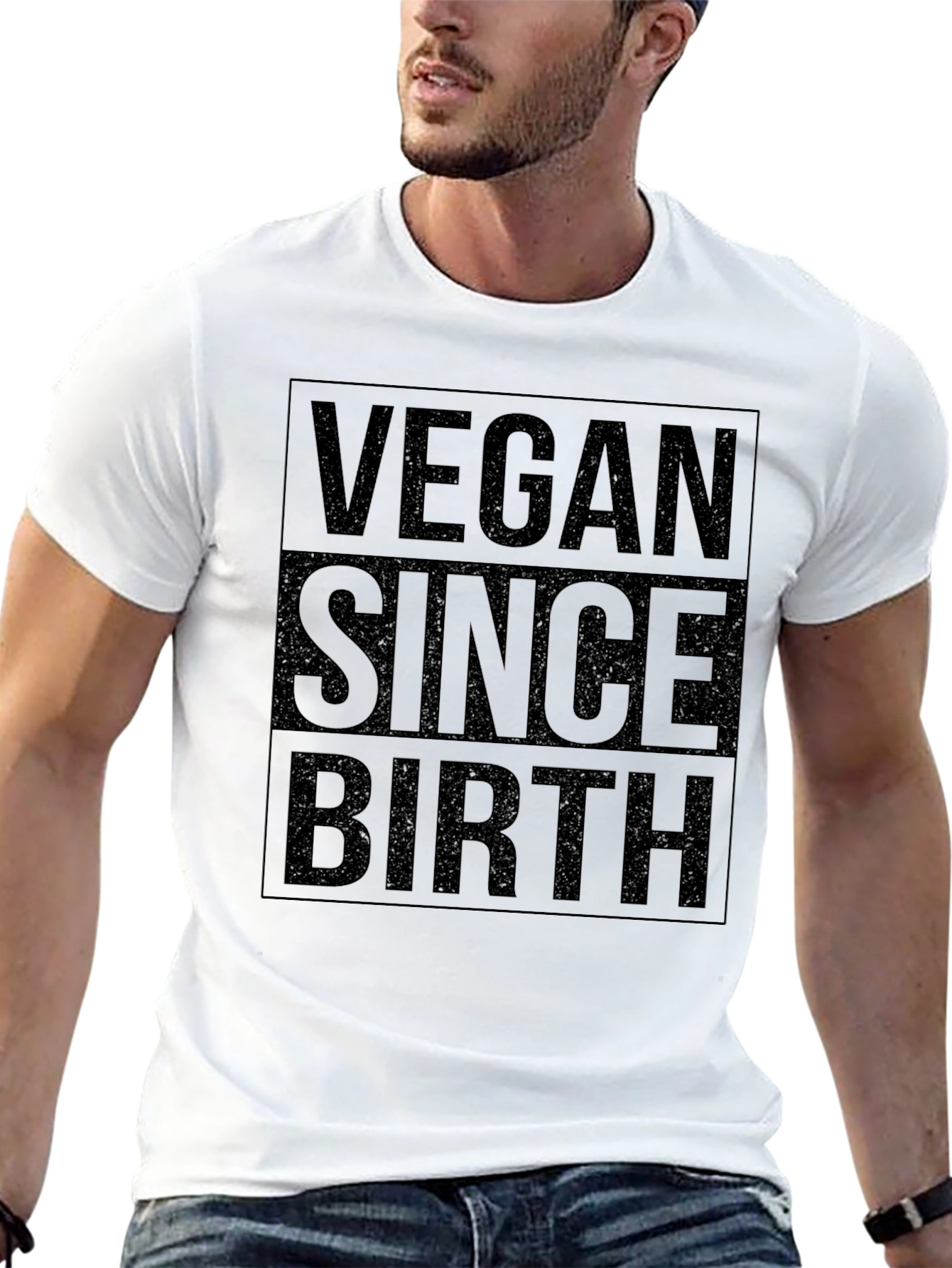 Black Vegan Since Birth T-Shirt - Black view 13