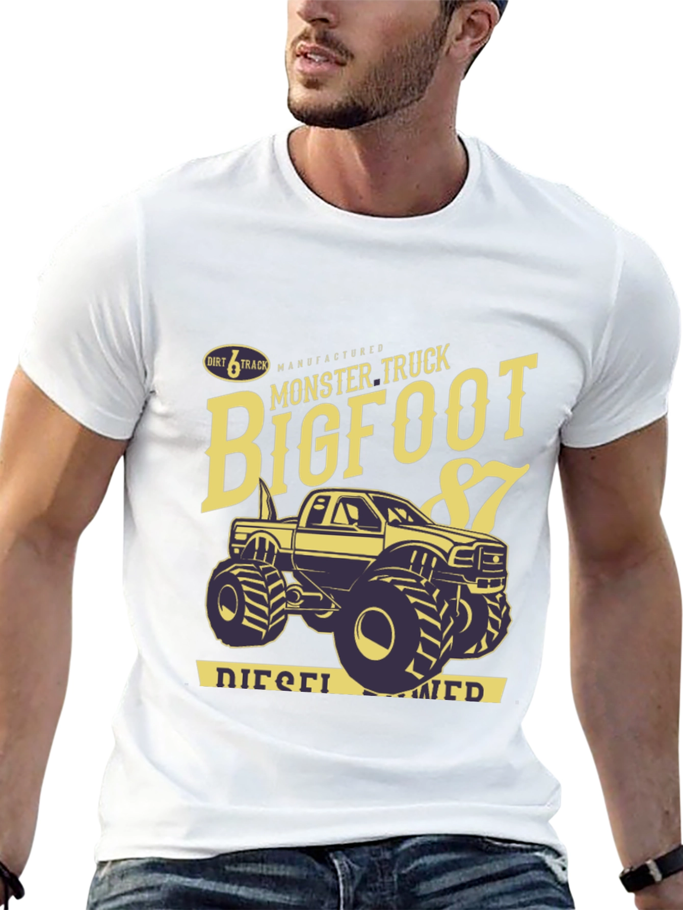 Black Bigfoot Monster Truck '87 Graphic Tee view 13