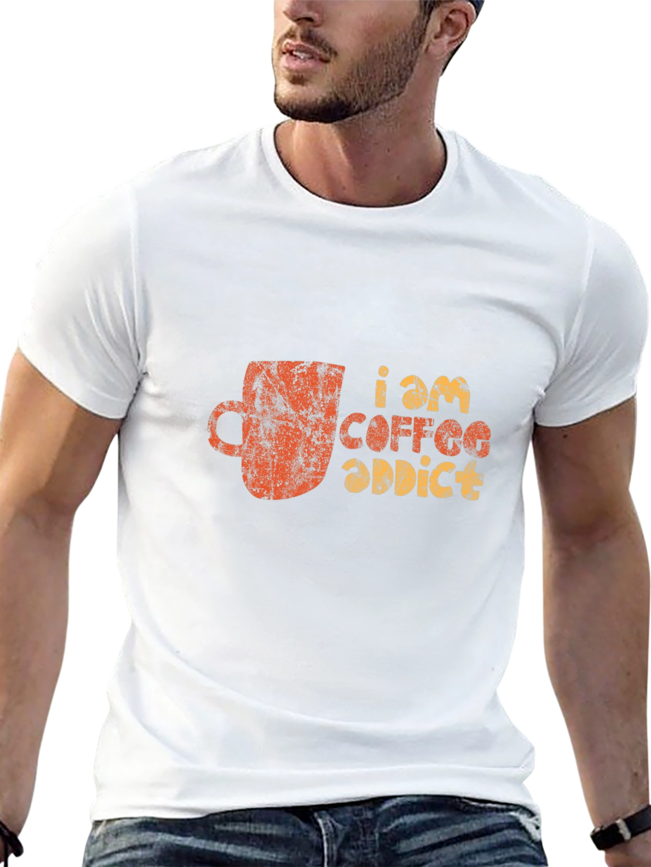 Black Coffee Addict Graphic Tee - Black Short Sleeve T-Shirt view 13