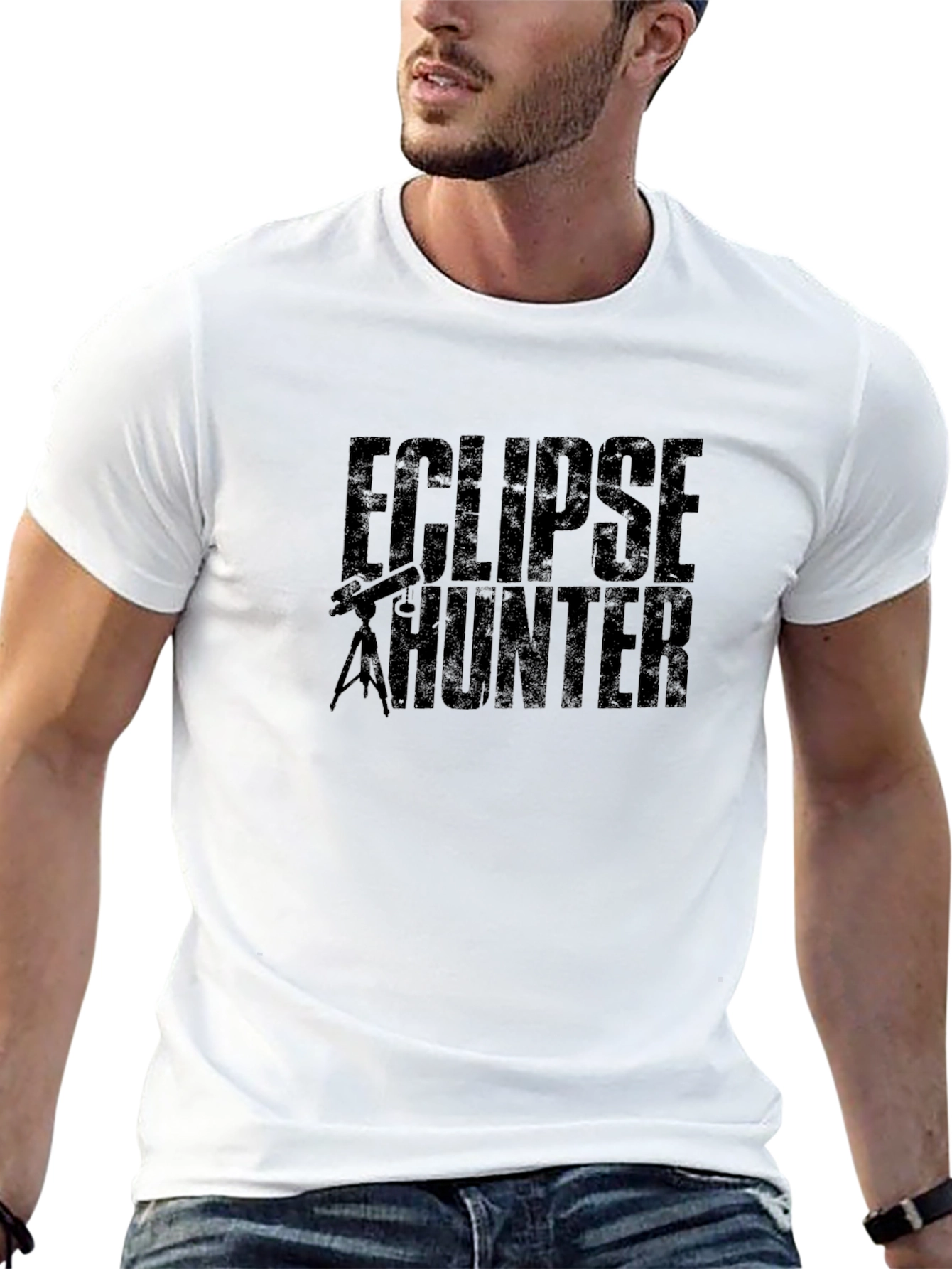 Black Eclipse Hunter Black T-Shirt view 13