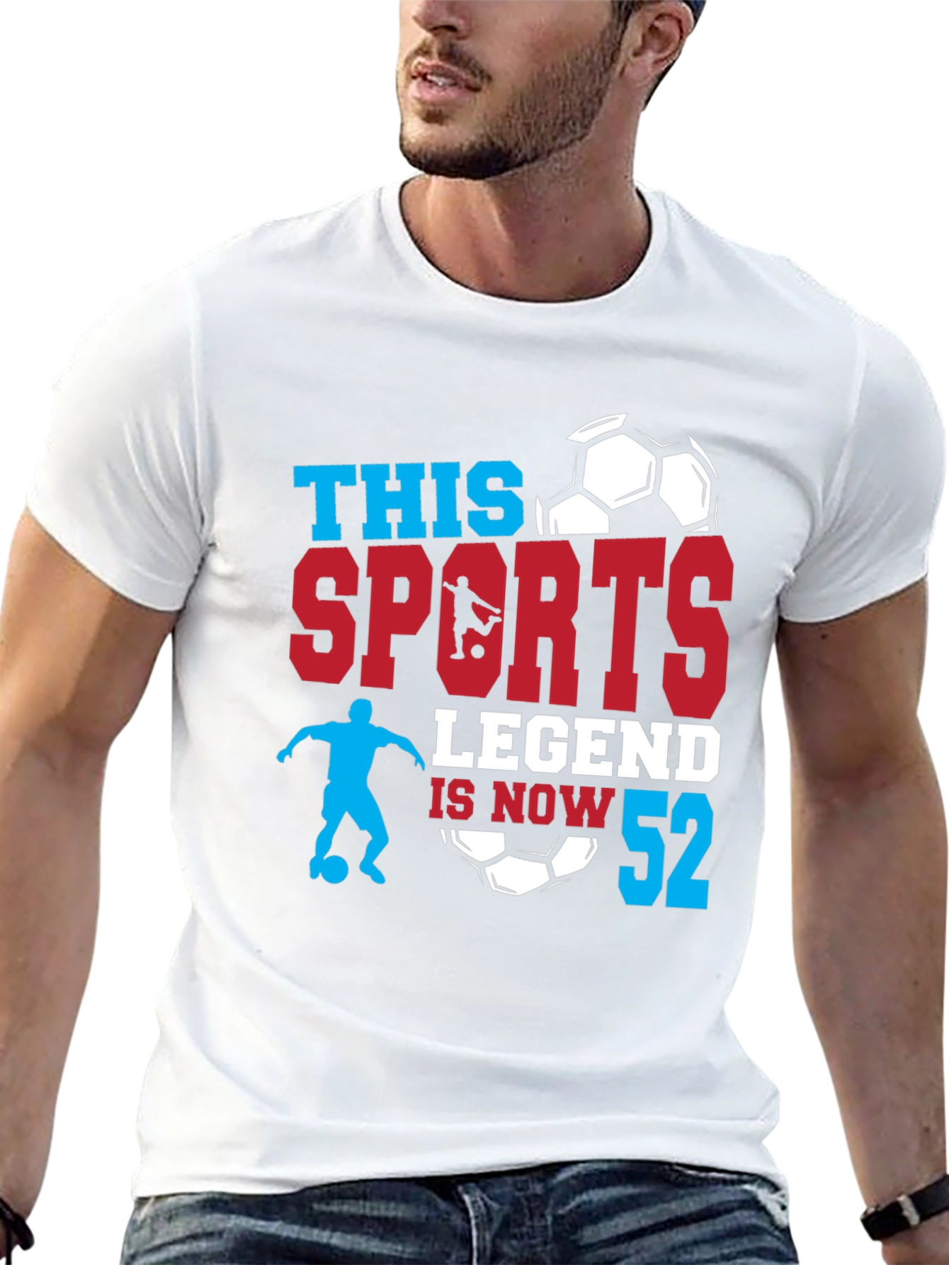Black Sports Legend 52nd Birthday T-Shirt view 13