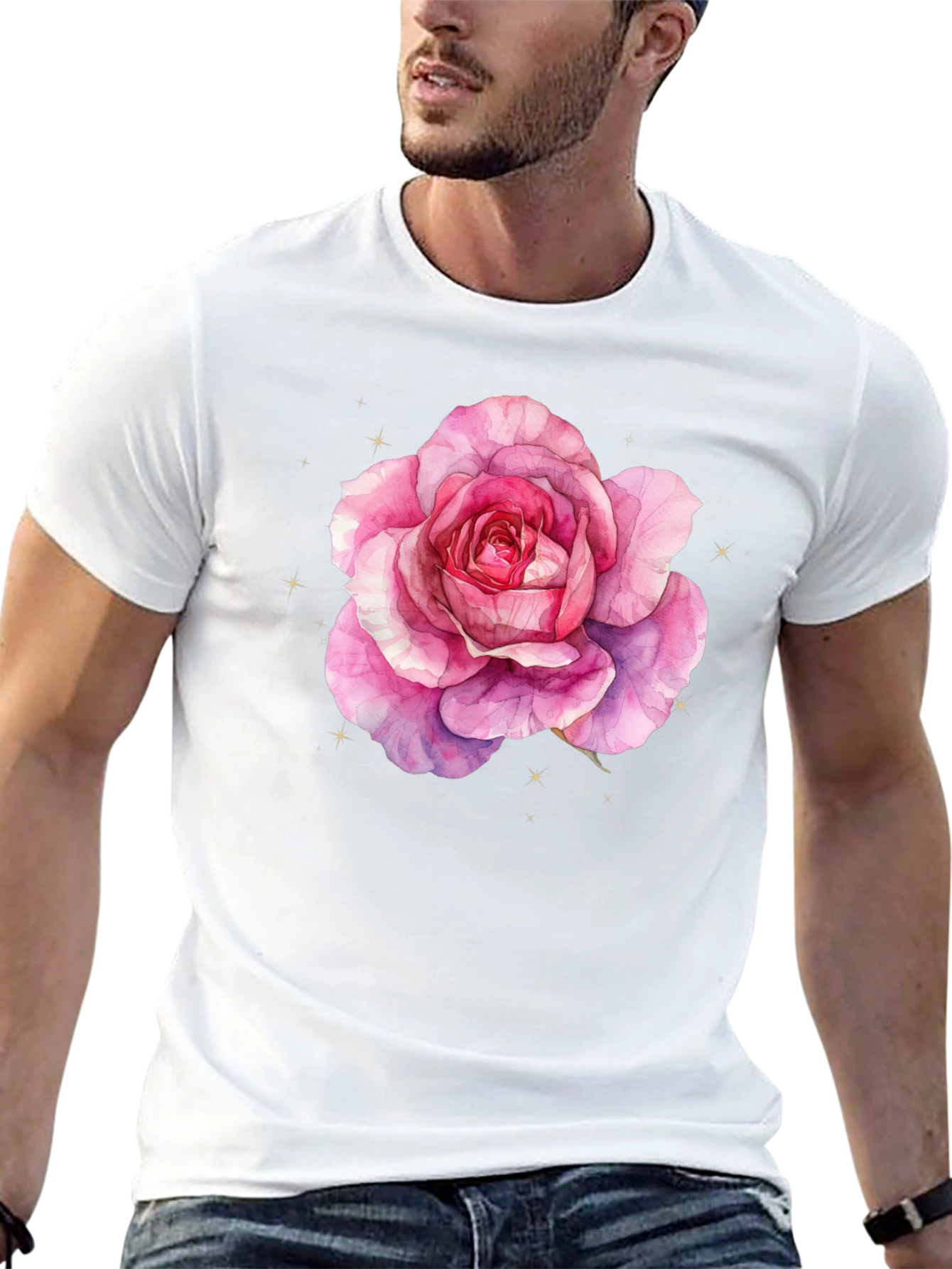 Black Rose Graphic T-Shirt - Soft Style view 13