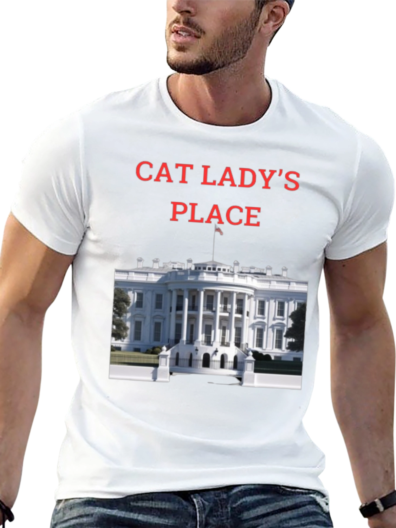 Black Cat Lady's Place T-Shirt - Novelty Tee view 13