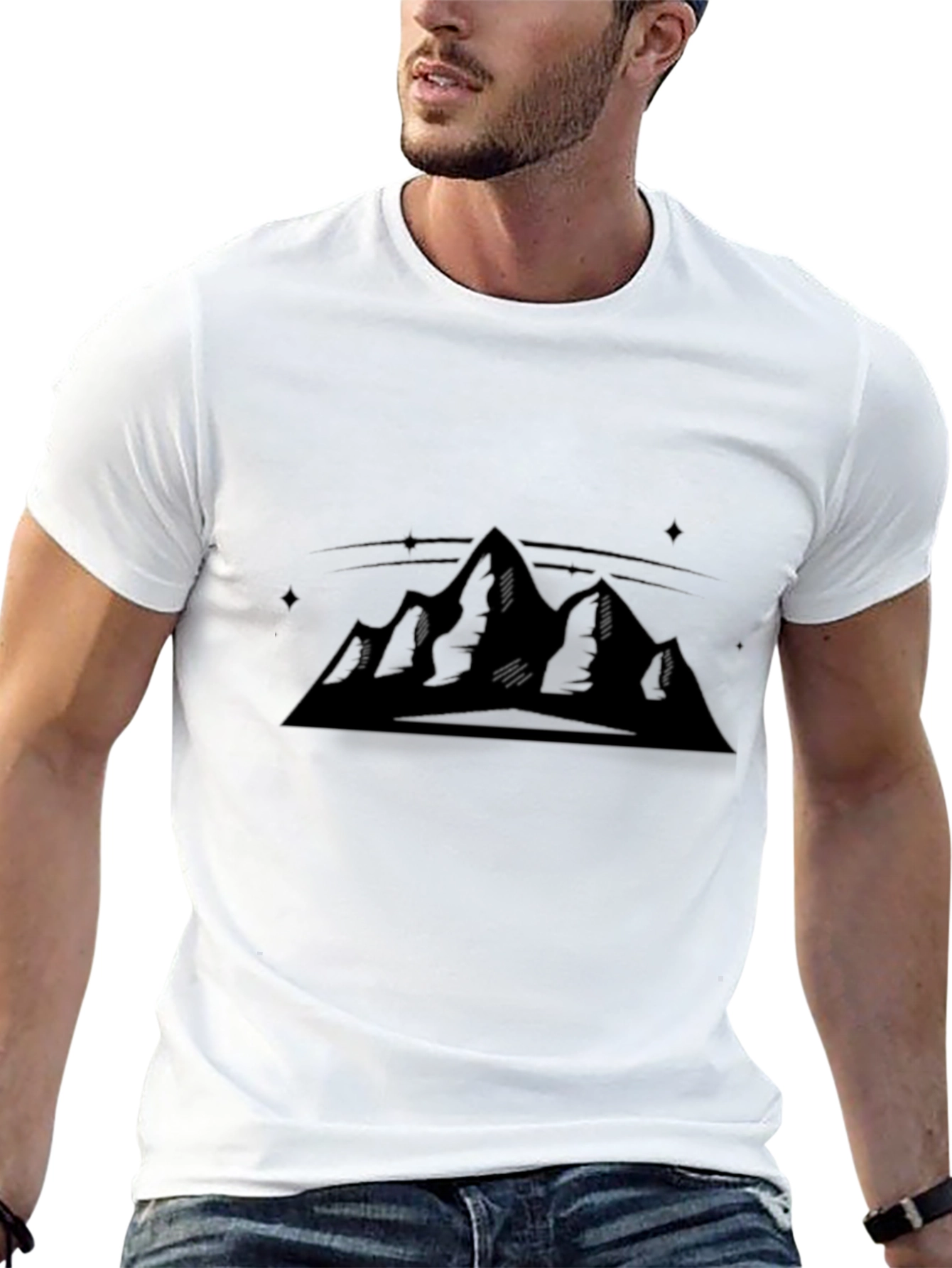 Black Mountain Graphic T-Shirt - Black view 13