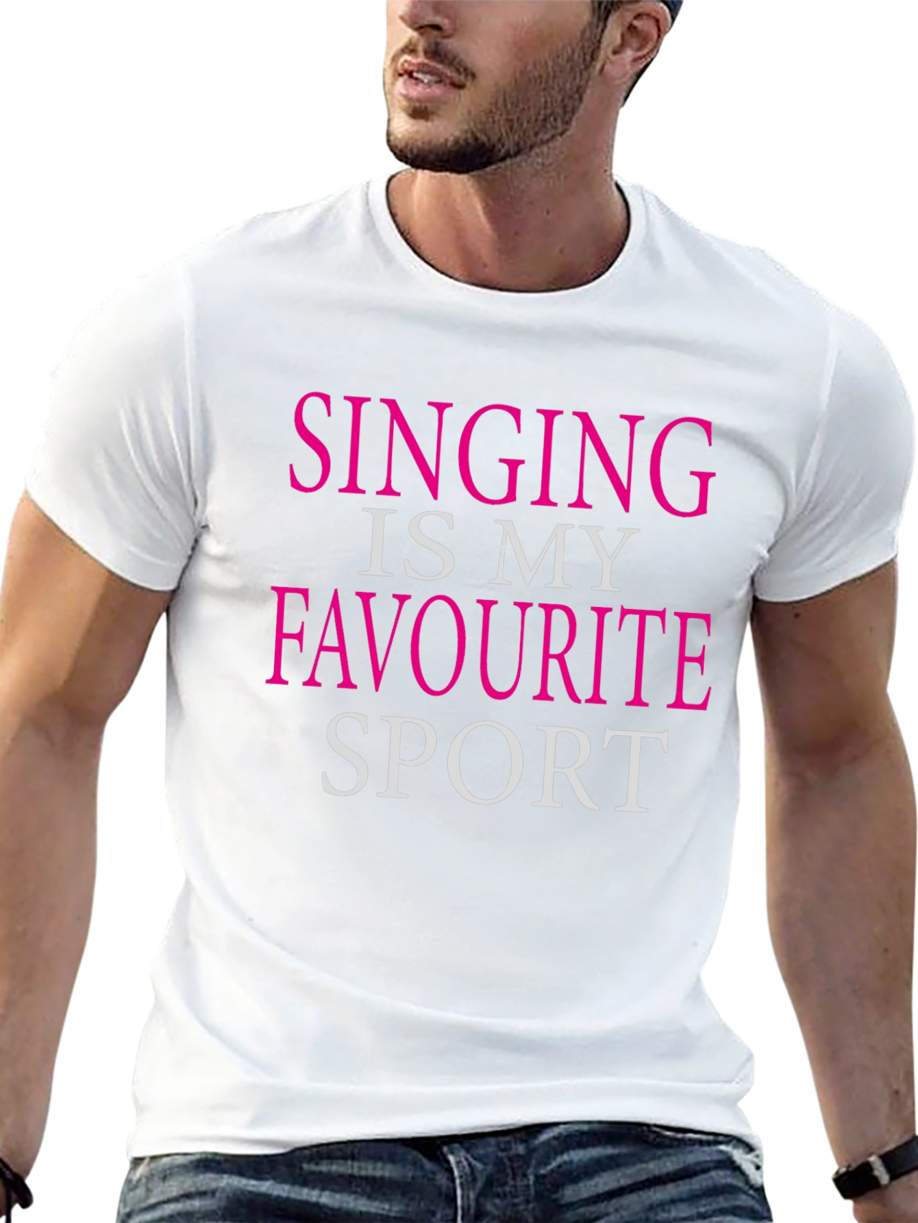 Black Singing Is My Favorite Sport - Novelty Graphic Tee view 13