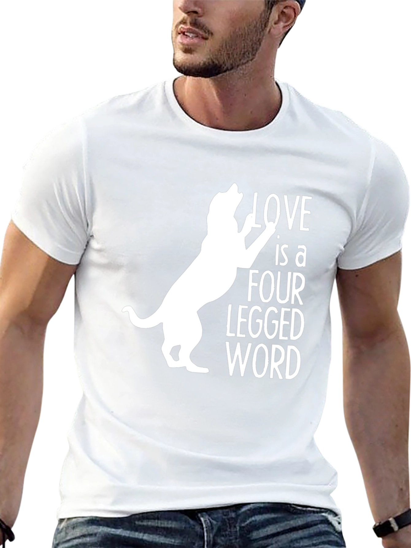 Black Love is a Four Legged Word T-Shirt view 13