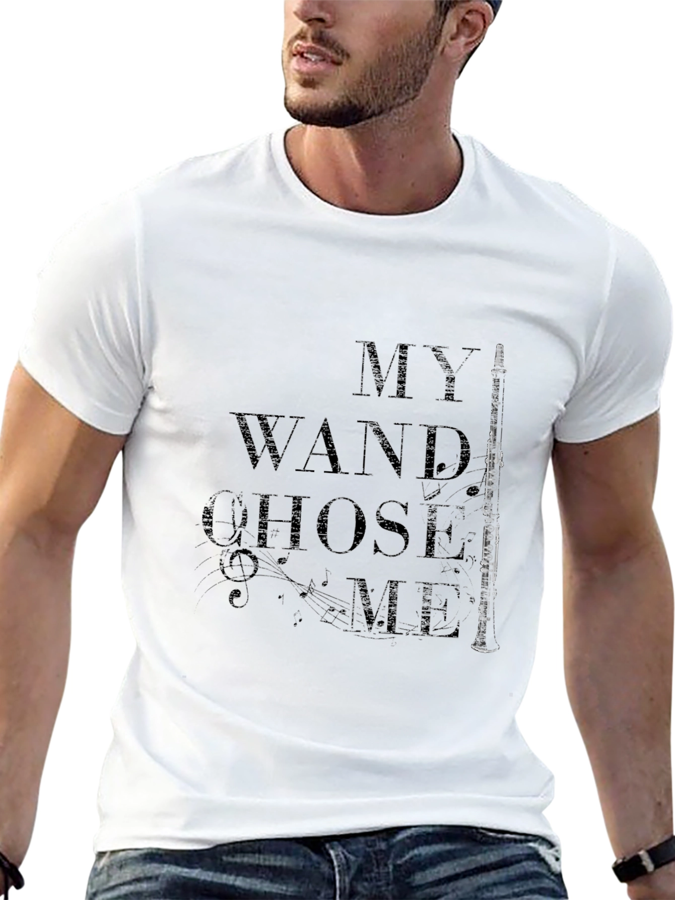 Black My Wand Chose Me Clarinet T-Shirt view 13