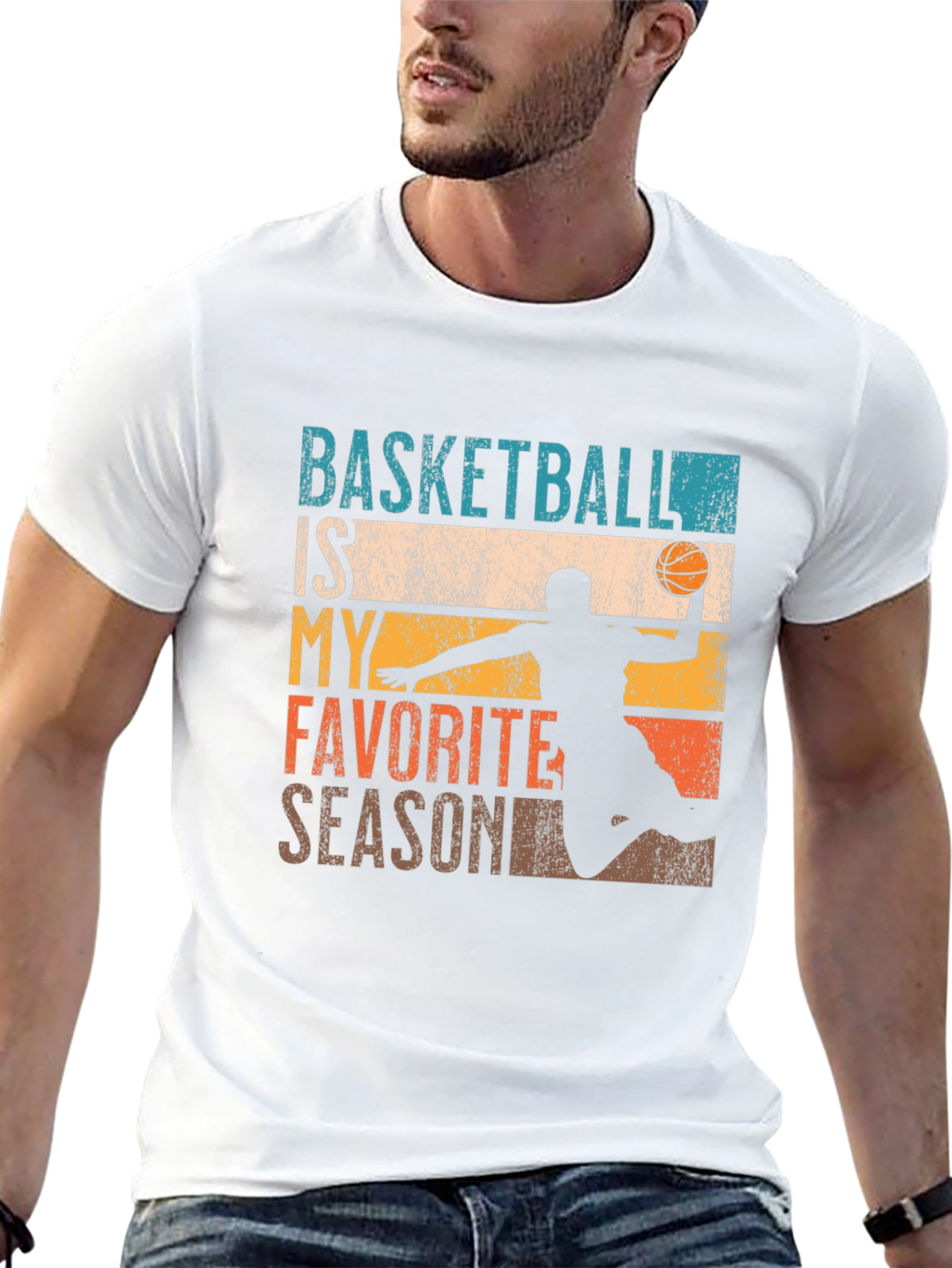 Black Basketball is My Favorite Season Black T-Shirt view 13