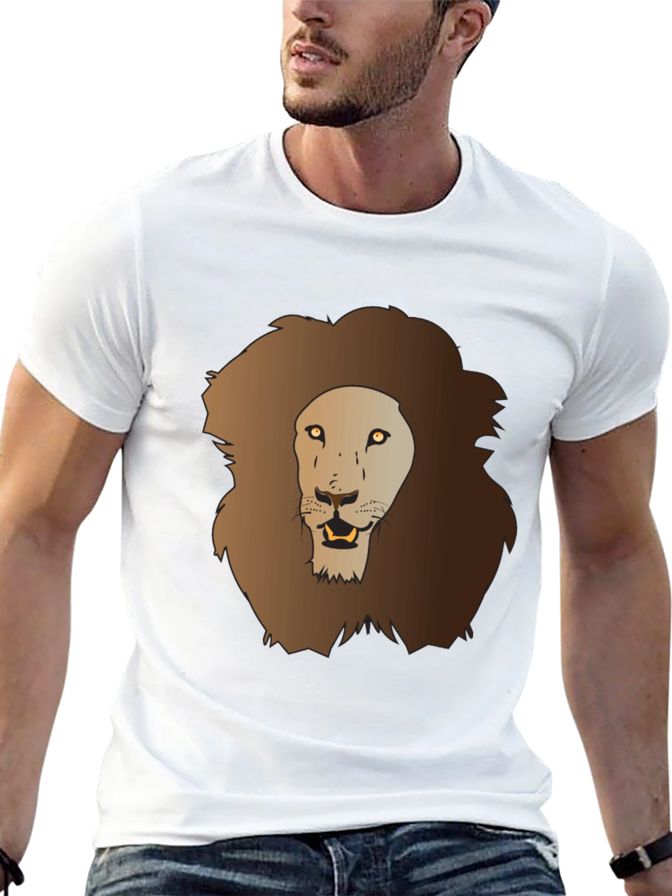 Black Lion Graphic Tee - Men's Black T-Shirt view 13